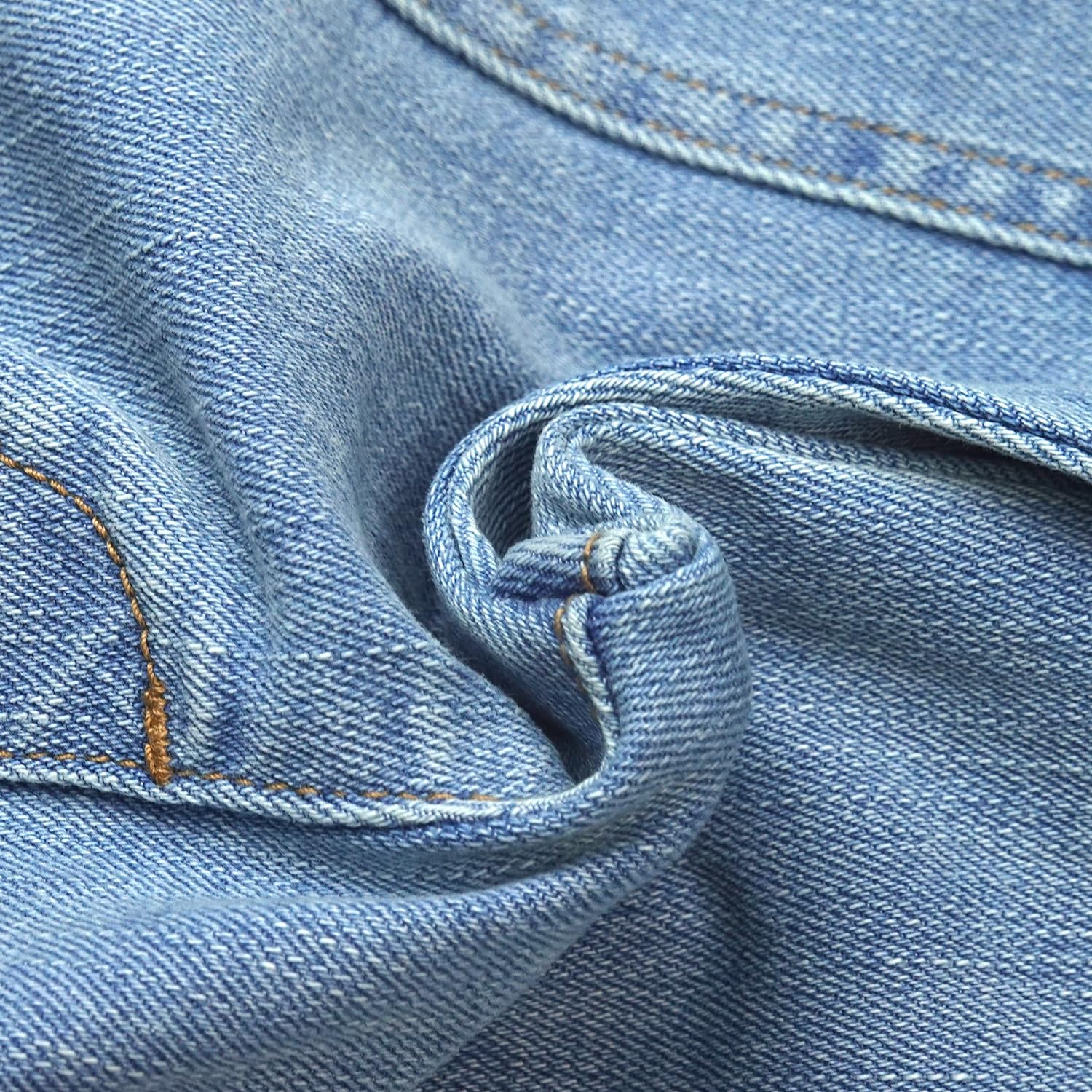 KIDSCOOL SPACE Jeans cargo de pierna ancha para bebés y niñas, cintura elástica con anillos en D, pantalones de mezclilla elásticos