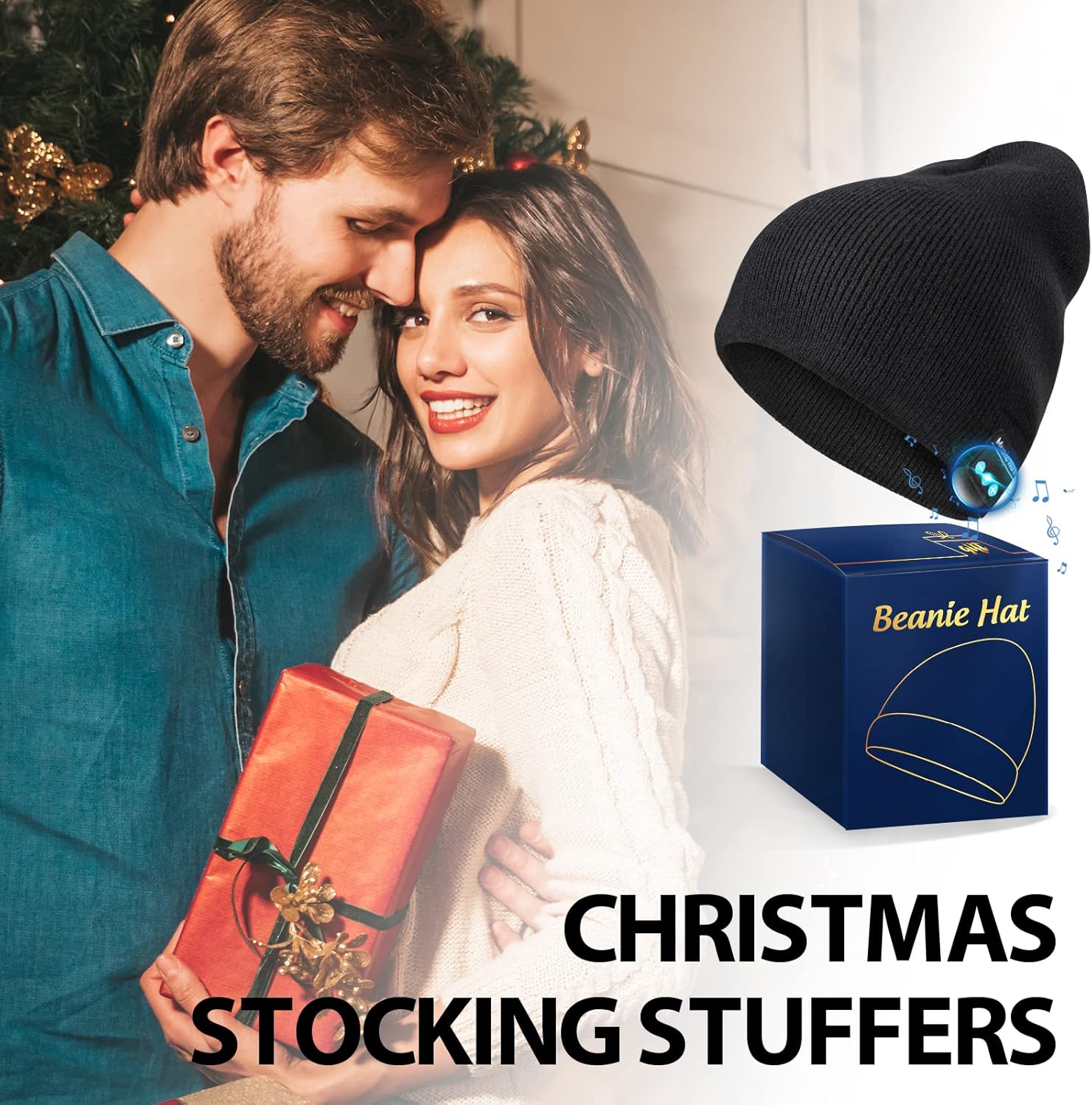 Stocking Stuffers Gifts for Men Dad - Bluetooth Beanie for Men V5.0 Bluetooth Hat Unique Gifts for Women Teenage Boys Christmas Stocking Stuffers Men's Tech Gifts for Him Teen Men Who Have Everything : Sports & Outdoors