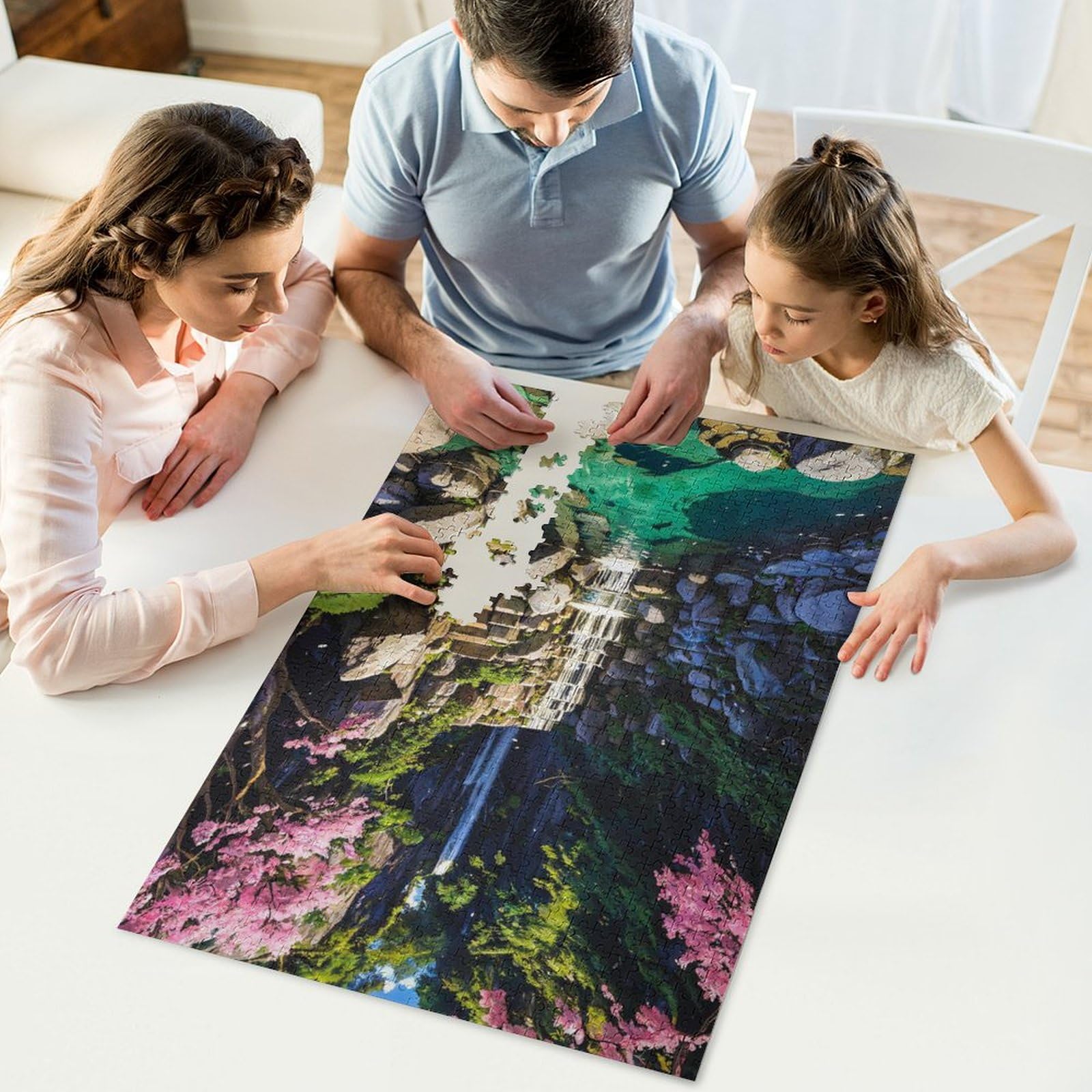 Puzzle 1000 Pièces Style Japon – Bois Haute Qualité – 78x53 Cm – Affiche Incluse