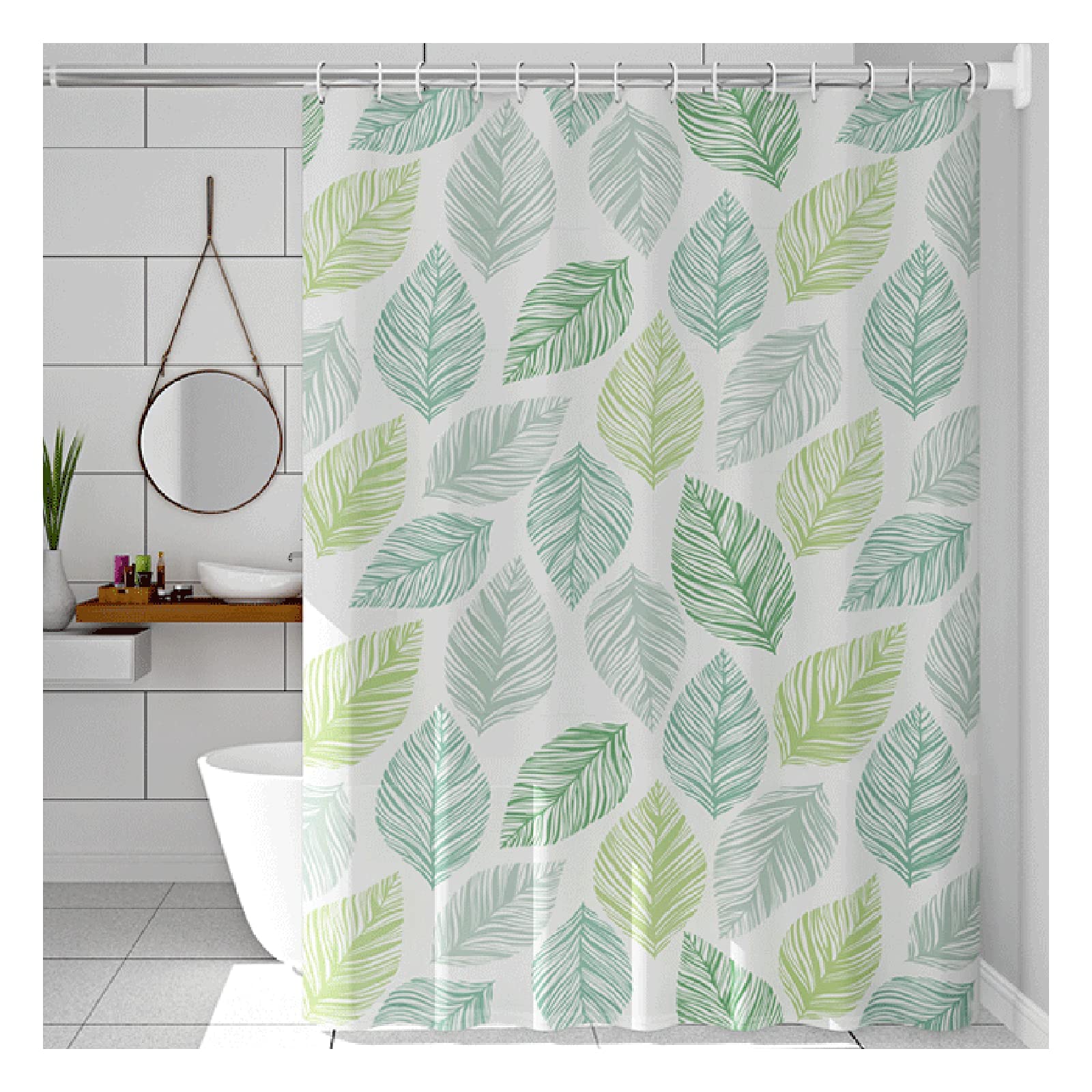 Rideau de douche imperméable et sans poinçon, séparation douce et lavable pour toilette