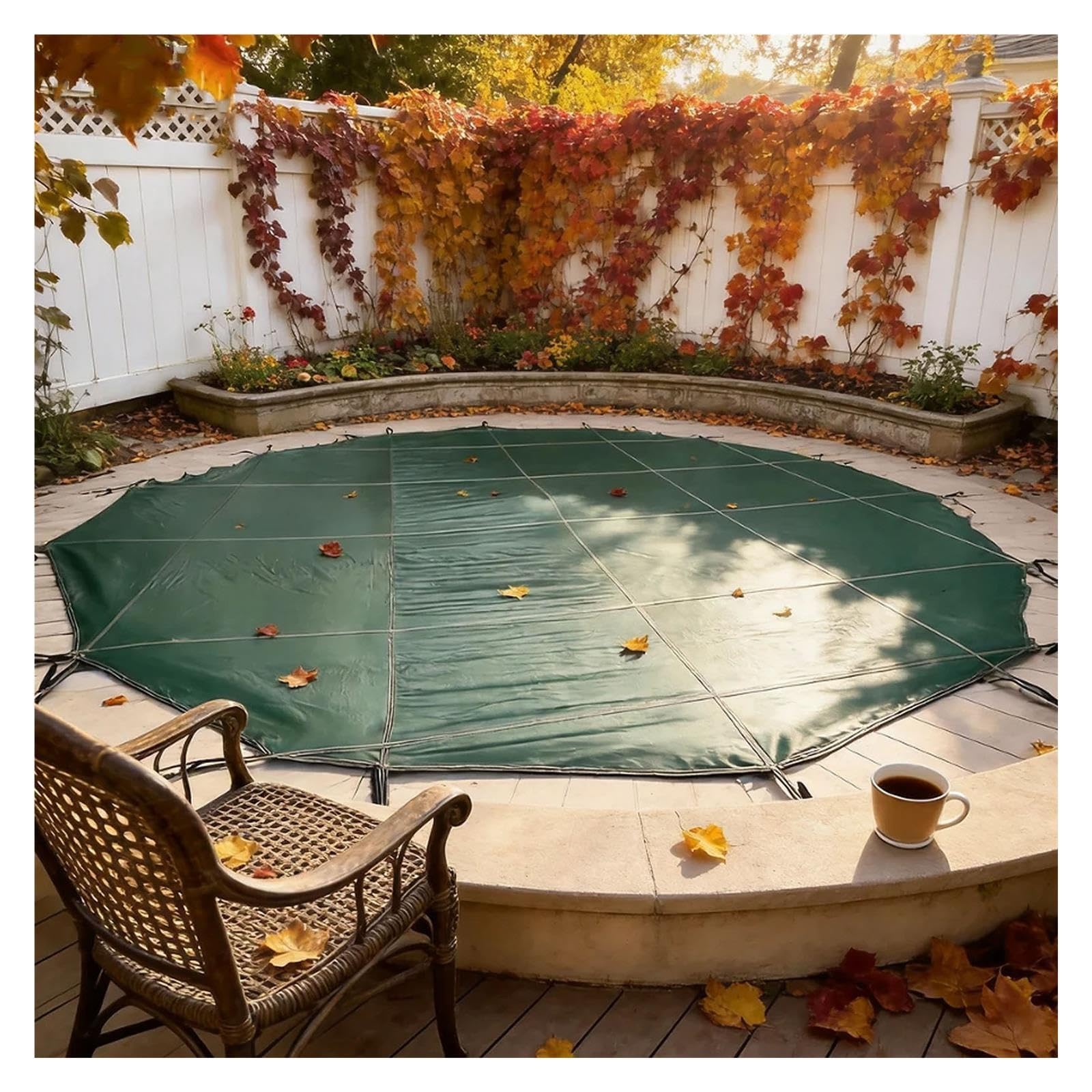 JYHHCYS Cobertor De Invierno para Piscinas Resistente Al Desgarro