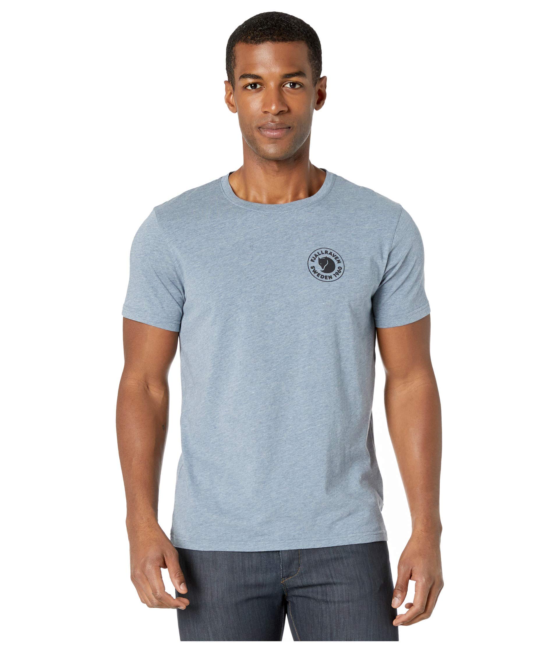 FJALLRAVEN 87313-520-999 1960 Logo T-Shirt M T-Shirt Men's Uncle Blue-Melange Size L