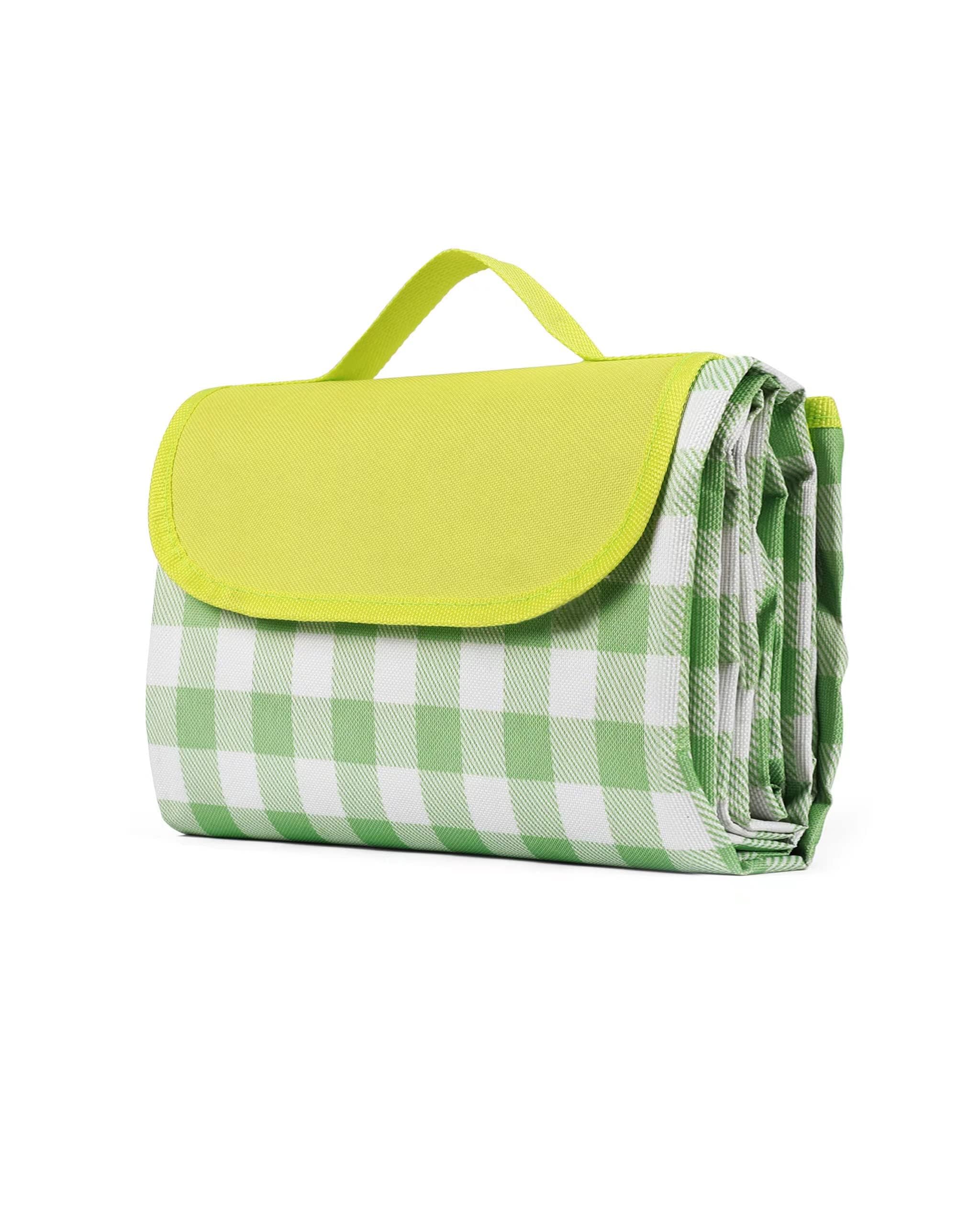 VITACASA Picnic Blanket, Foldable Waterproof Sand Mat, 60" x 80" Extra Large Picnic Blanket for Beach Camping Hiking Travel Outdoor Family Concerts - Green Stripe (B0BYH5JS2P) Amazon Price History, Amazon Price Tracker