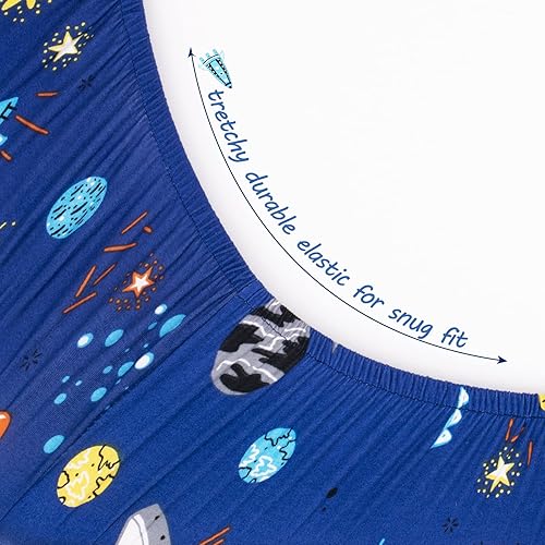 Miniatura 46 de Cloele Sábanas bajeras cuadradas perfectas para colchones portátiles de 36 x 36 pulgadas, sábanas cuadradas de jungla para cuna, sábana bajera