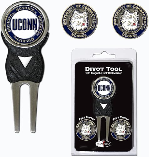 Vista 59 de Team Golf NCAA - Herramienta Divot con 3 marcadores de pelota de golf, los marcadores son esmaltes magnéticos extraíbles de doble cara