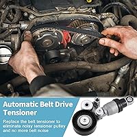 Vista 4 de X AUTOHAUX Conjunto automático de polea tensor de correa PE03-15-980C para Mazda 3 6 CX-3 CX-30 CX-5 CX-9 MX-5 Miata Tensor de transmisión de correa