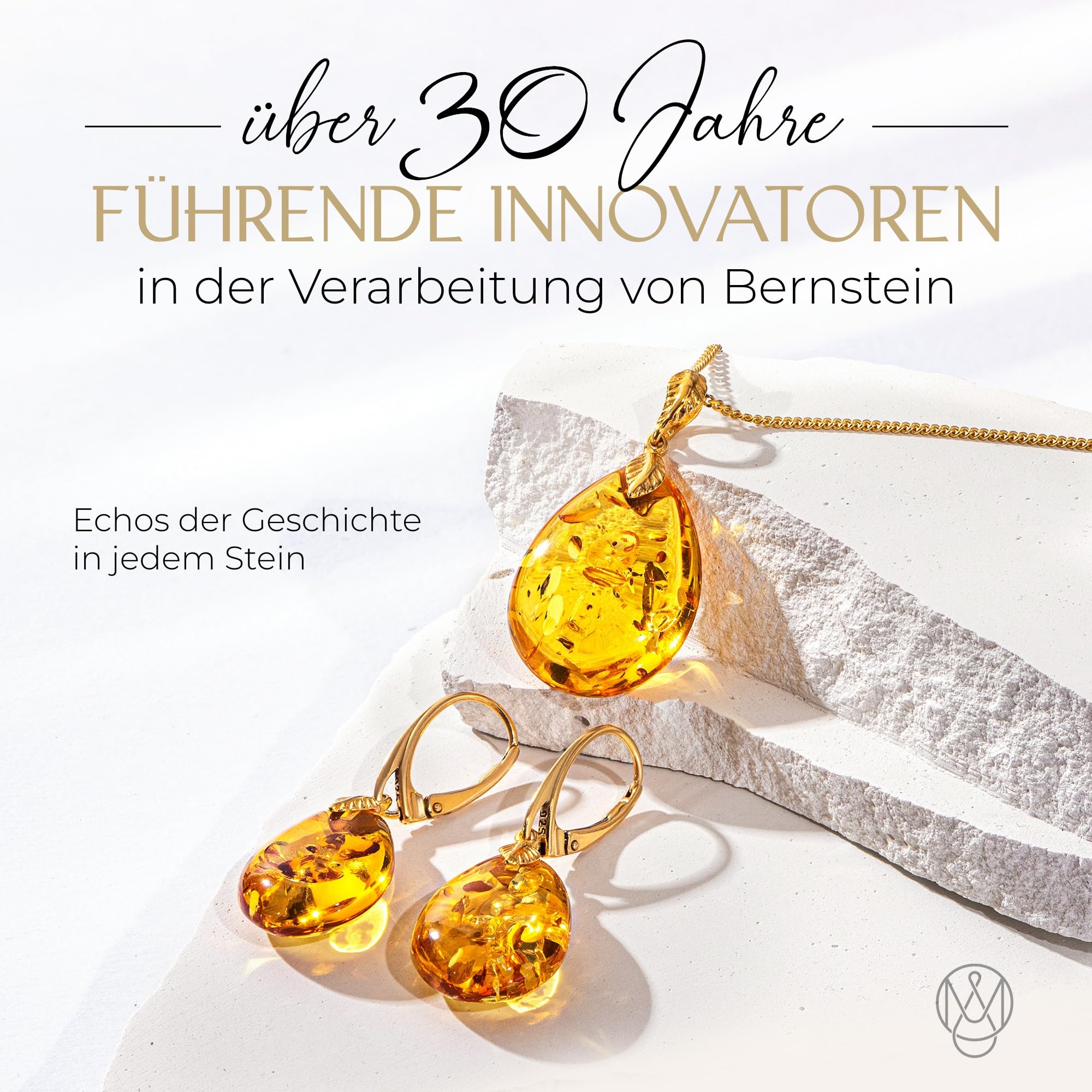 Bernstein Ohrringe - Eleganter Bernstein-Schmuck Hängend mit goldenem Fitting für Damen, Tropfenförmige Amber-Ohrringe, Damenschmuck