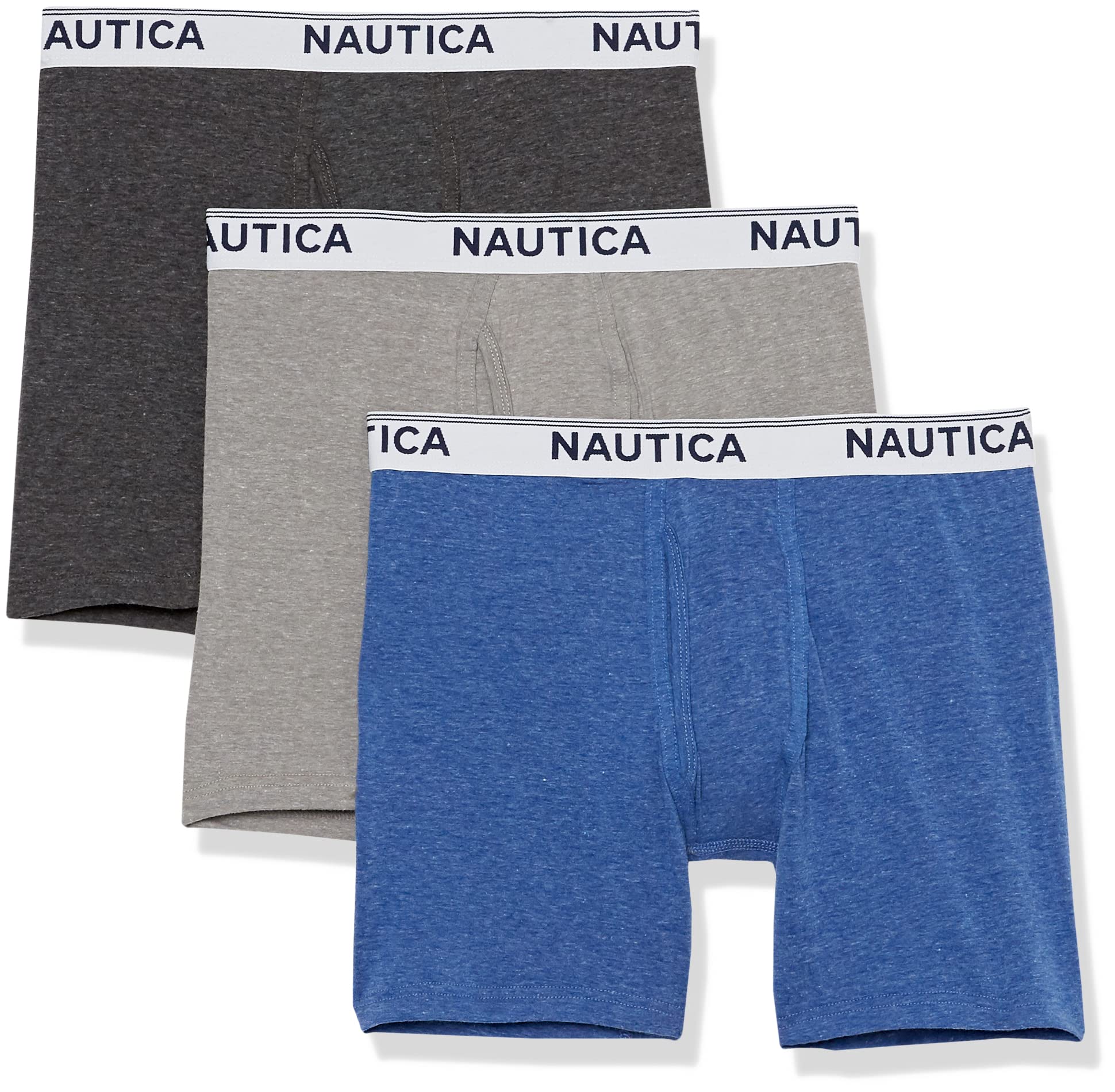 Nautica mens Stretch Performance 3-pack Boxer Briefs