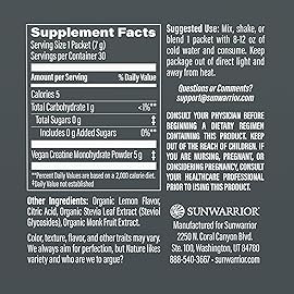 Creatine Monohydrate Powder Micronized PreWorkout Recovery Supplement | Support Muscle Building Strength Training Cognition | Vegan & Keto Friendly Easily Mixes, Pop Box 30 Servings, Lemonade Flavored