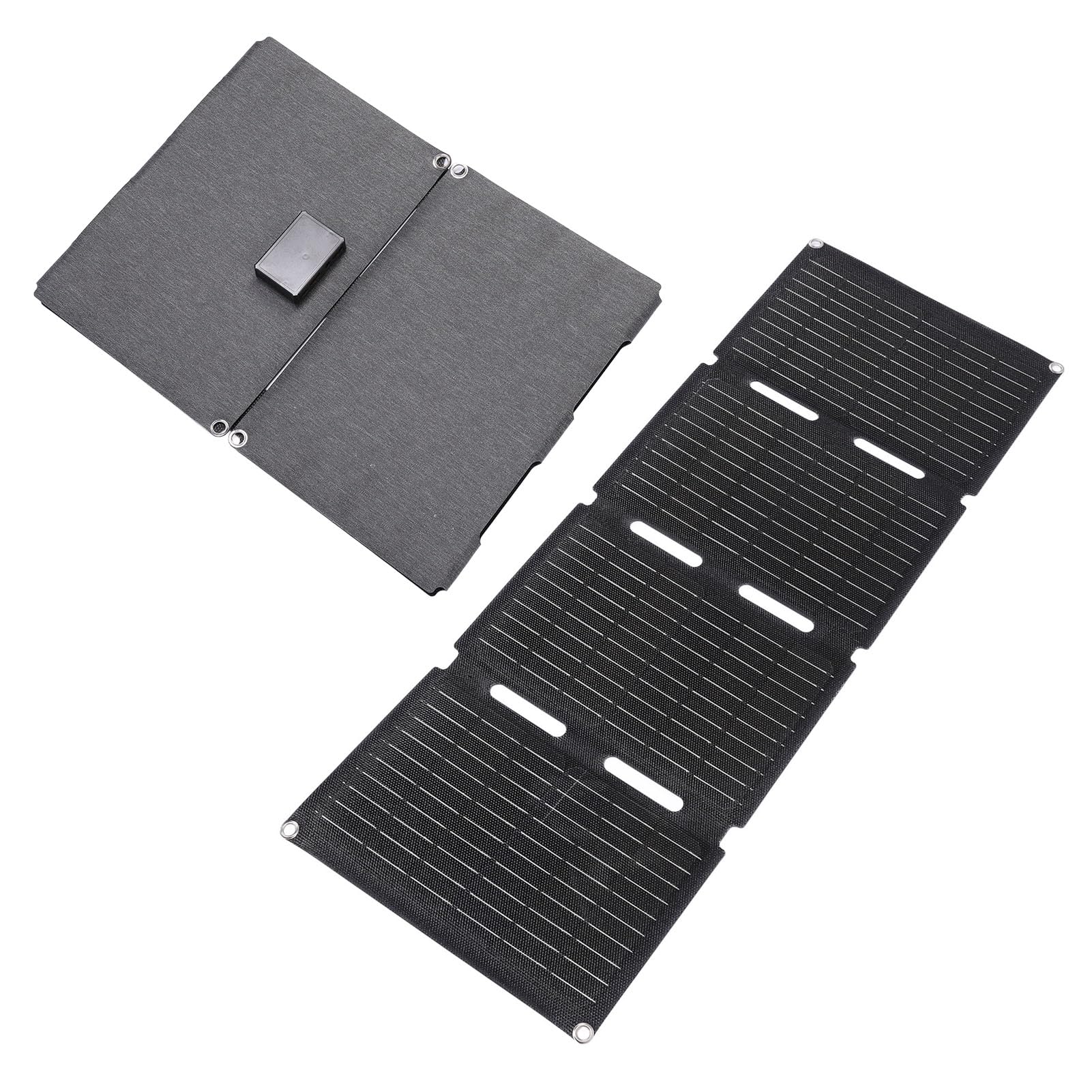 Caricatore a Pannello Solare Pieghevole da 80 W Pannello Solare USB Monocristallino Portatile Impermeabile Ed Efficiente per L'escursionismo in Campeggio