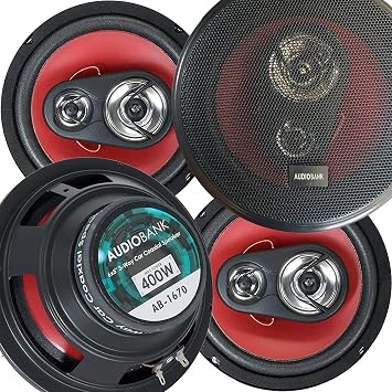 2 أزواج من Audiobank 6.5 & # 34 ؛ 400 واط مكبرات صوت ستيريو ستيريو - مكبرات الصوت AB1670 4