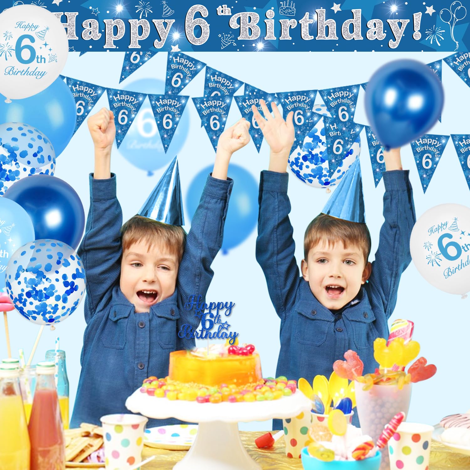 2 Banner Personalizzati Per Compleanno Arcobaleno Con Stelle E Coriandoli - Poster Per Decorazioni 1° Compleanno Bambini E Bambine Con Nome Ed Età - copertina