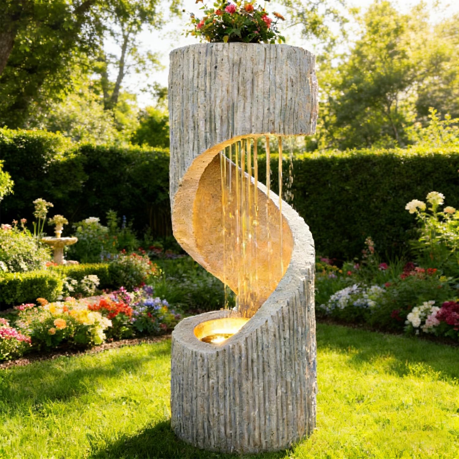 Zedazoom 29.9 Inch Spiral Fountain