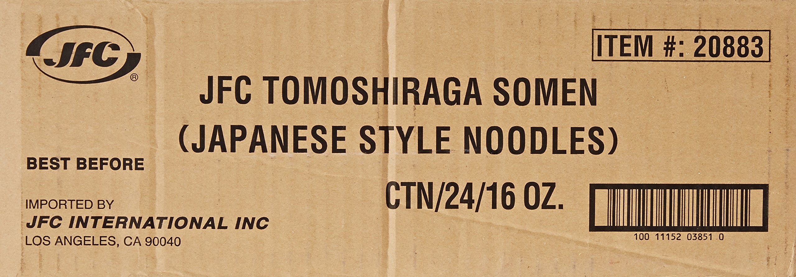 J-BASKET Dried Tomoshiraga Somen Noodles, 16-Ounce (Pack of 24)