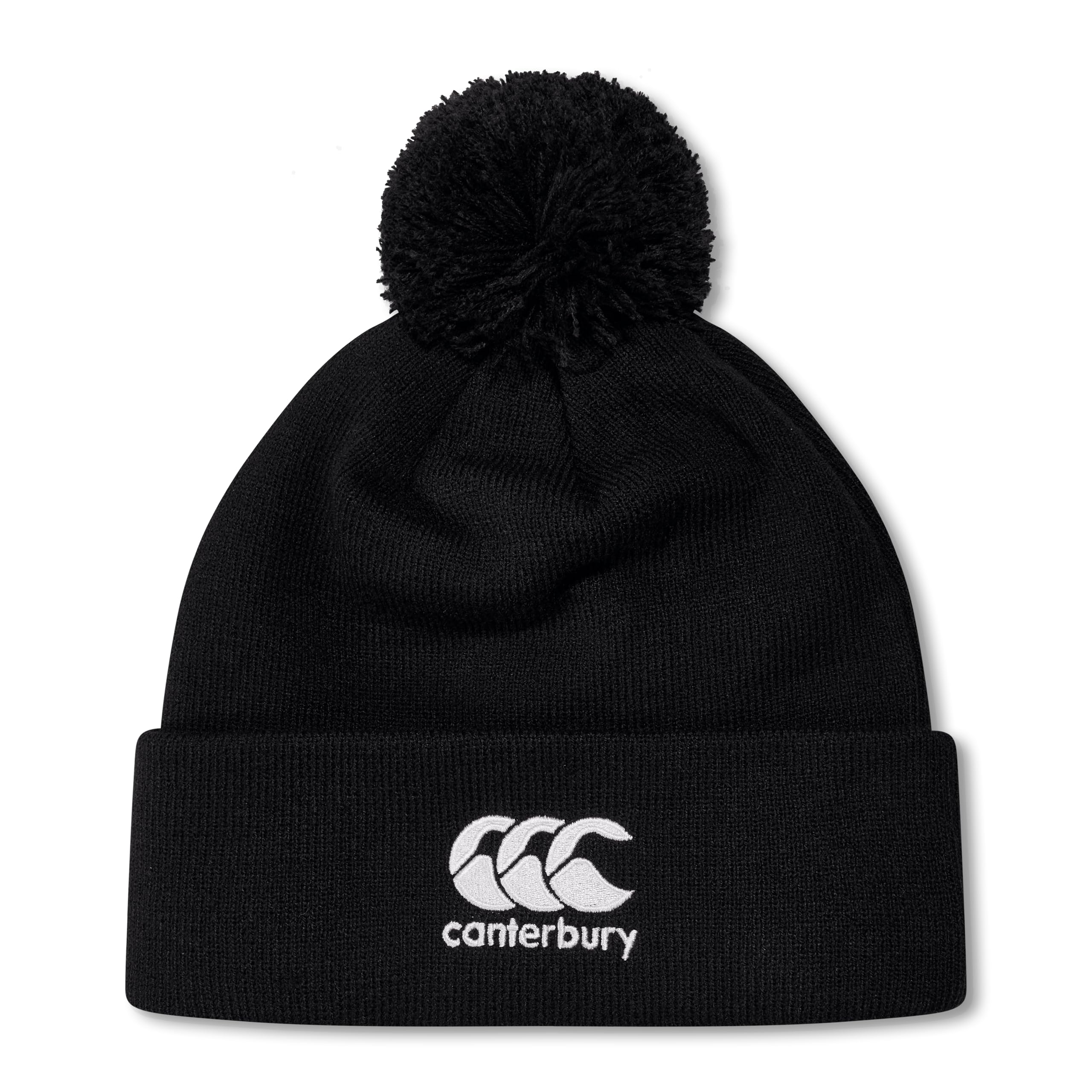 Canterbury All Ages Unisex Fleece Lined Bobble Hat Ready to Be Customised is A Perfect Winter Pitchside Companion for Any Player of Coach Headwear, Black, One Size