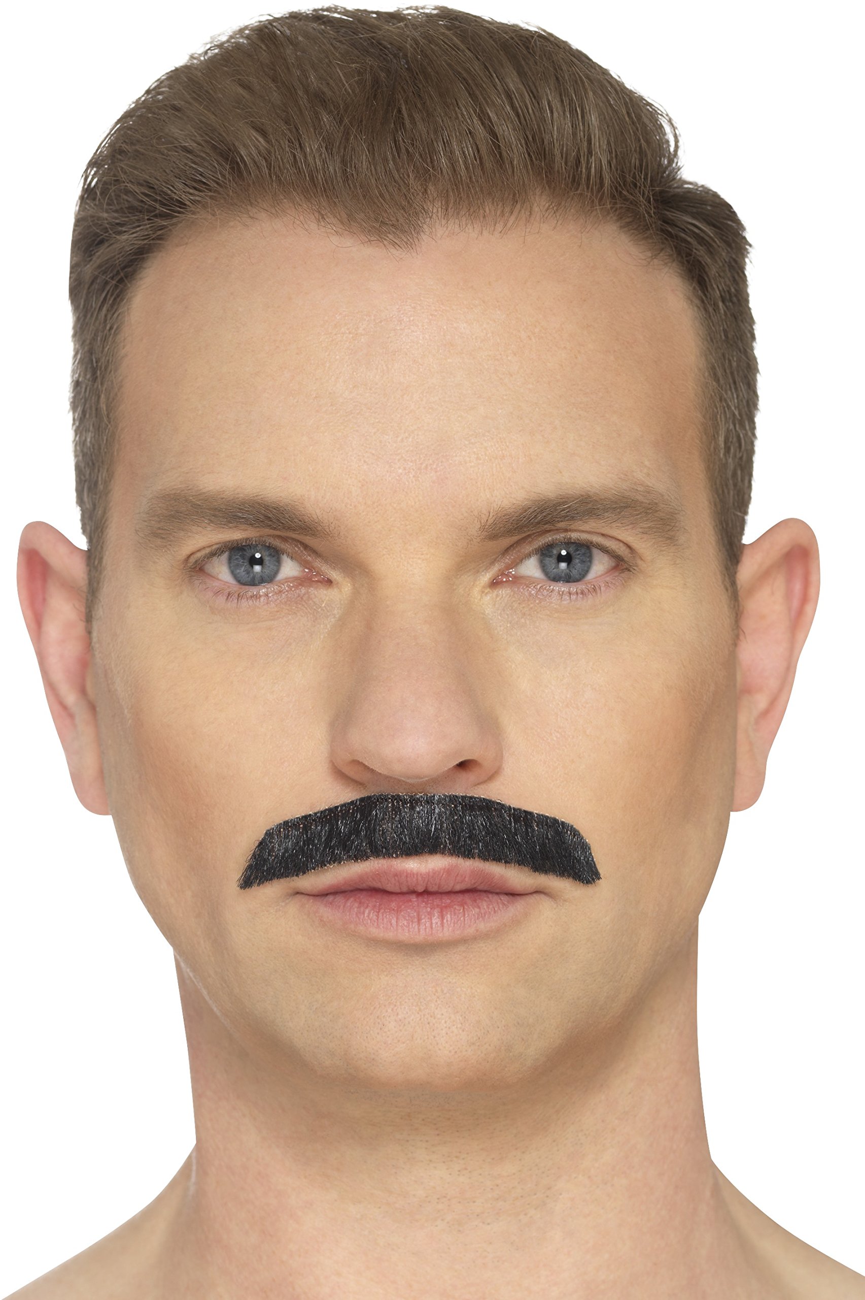 Smiffys 44704 Iconic Rock Star Moustache, Black, One Size