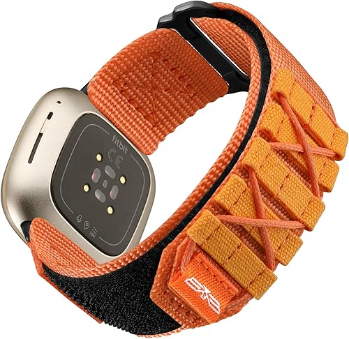 Correas compatibles con Fitbit Versa 3 SmartWatch, correa deportiva de nailon resistente militar compatible con Fitbit Versa 4Fitbt SenseFitbt Sense