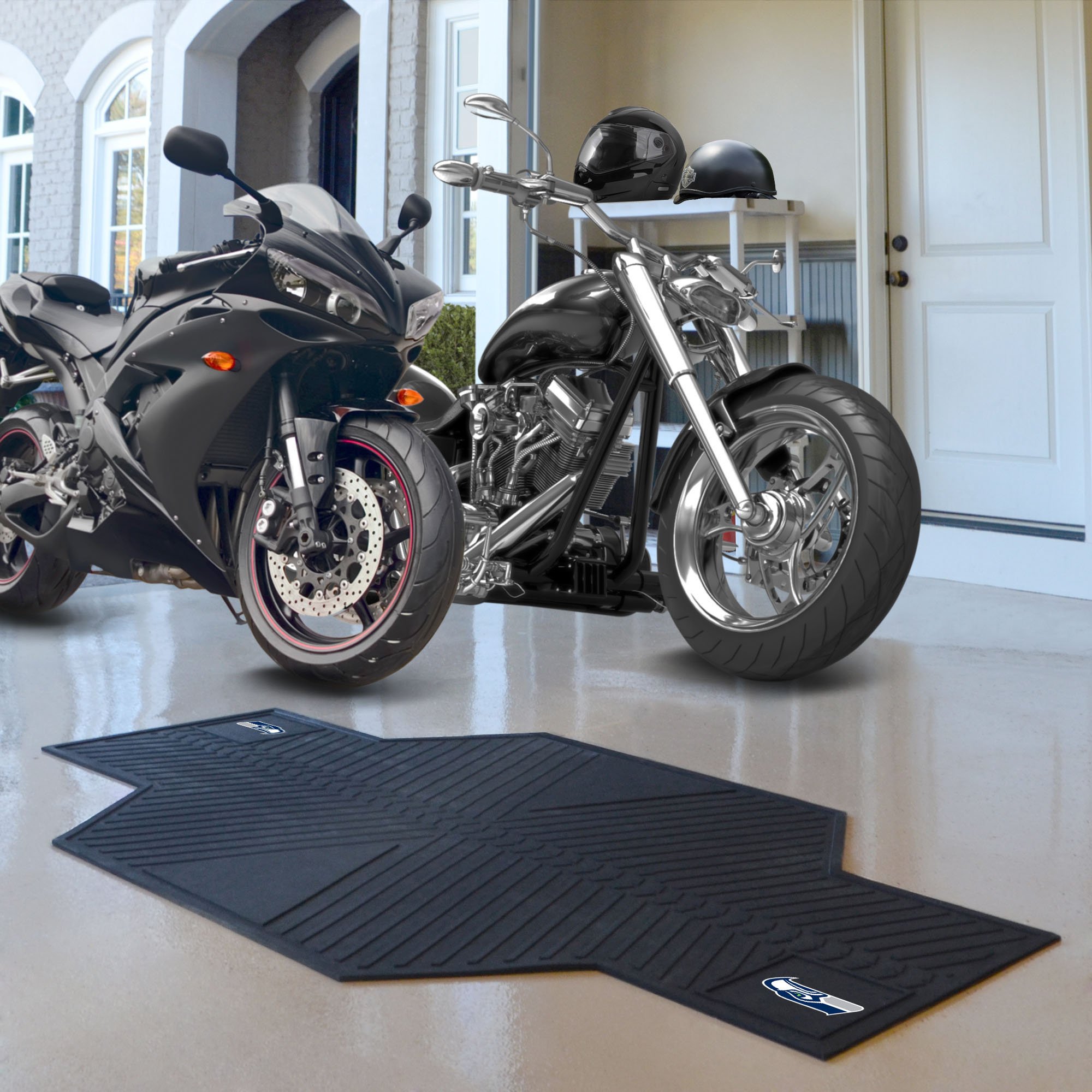 FANMATS 15334 Seattle Seahawks Motorcycle Mat
