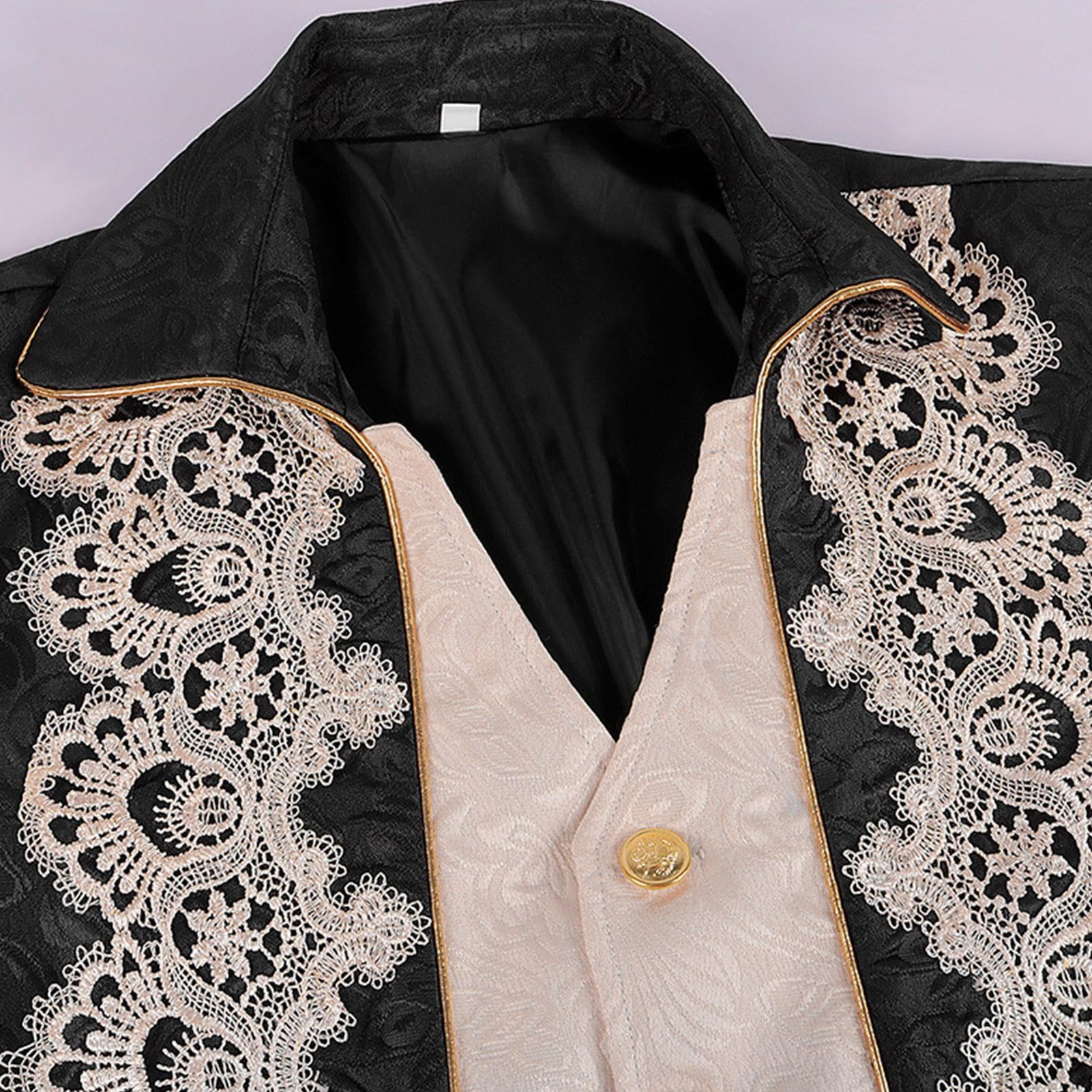 Costume da uomo con ricamo vintage vittoriano