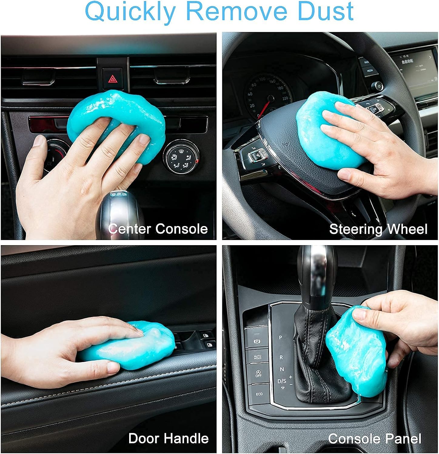 KAR4KLEANER Cleaning Gel for Car, Car Accessories Cleaning Kit Car Cleaner Interior Detailing Kit Dust Detail Removal Keyboard Cleaner for Automative Care, Air Vent, PC, Laptops, Pets Hair(Blue) : Automotive