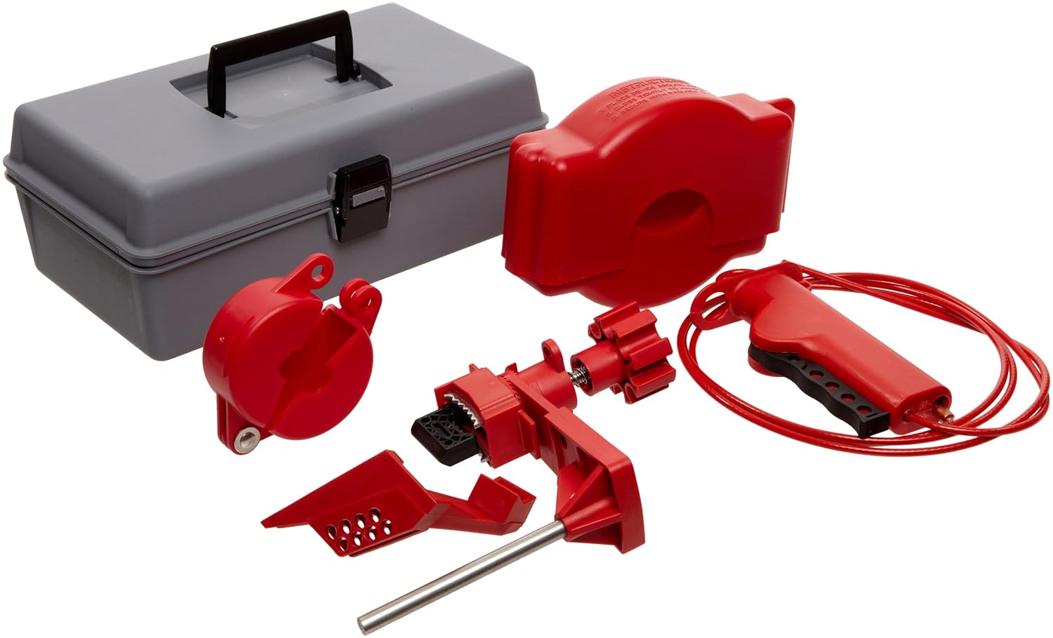 Brady Valve Lockout Toolbox Kit, Padlocks and Tags Not Included