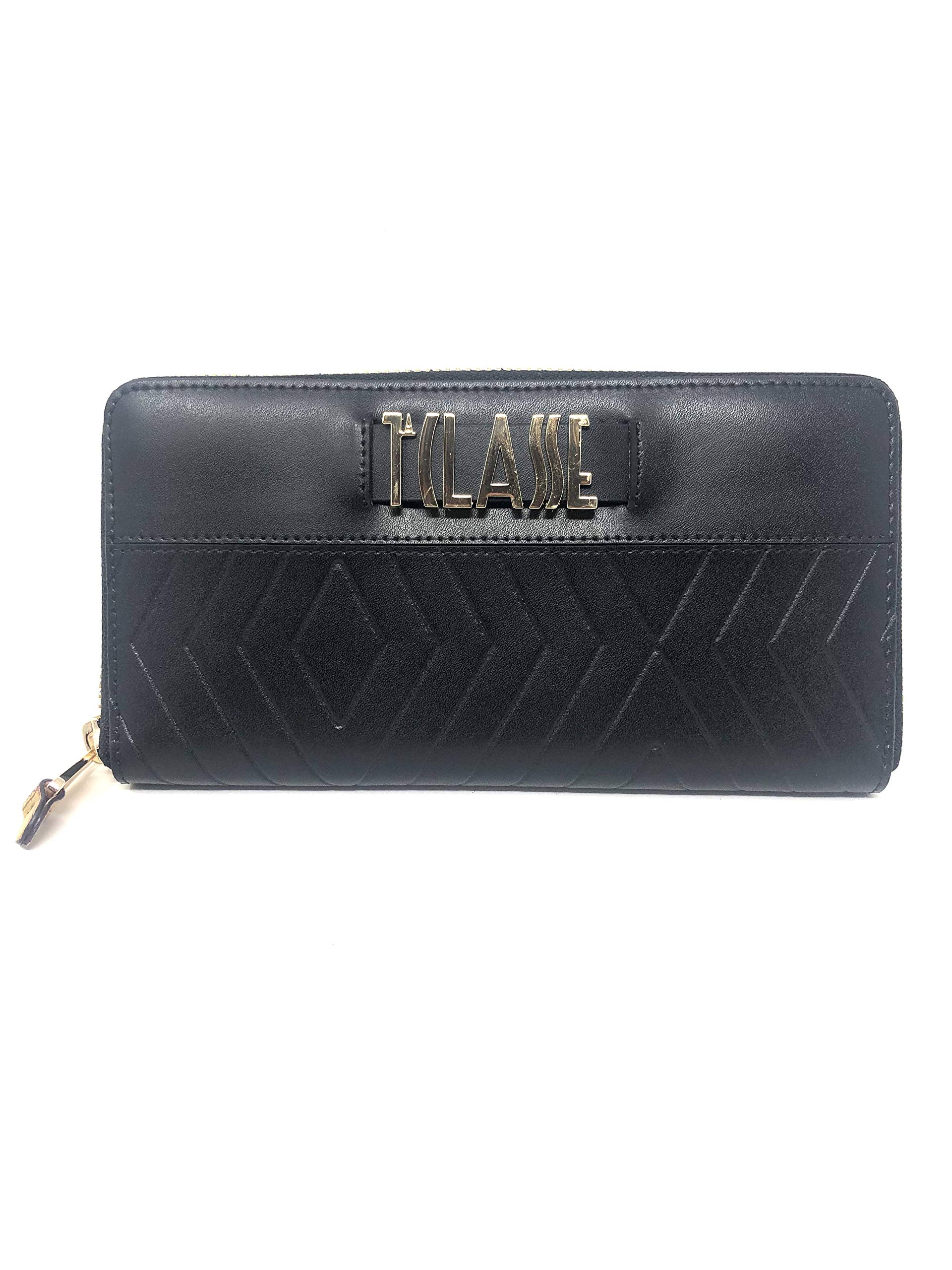 Women's wallet long zip around - Alviero Martini 1^ Classe - Starlight Line - 19 x 10 x 2.5 cm Black