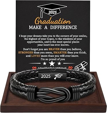 Gifts for Men Leather Bracelet Brown Braided Forever I Love You Gifts for Him Infinity Cuff Bracelets Birthday Gifts for Boyfriend Son Grandson Husband Dad Mens Fathers Day Gift