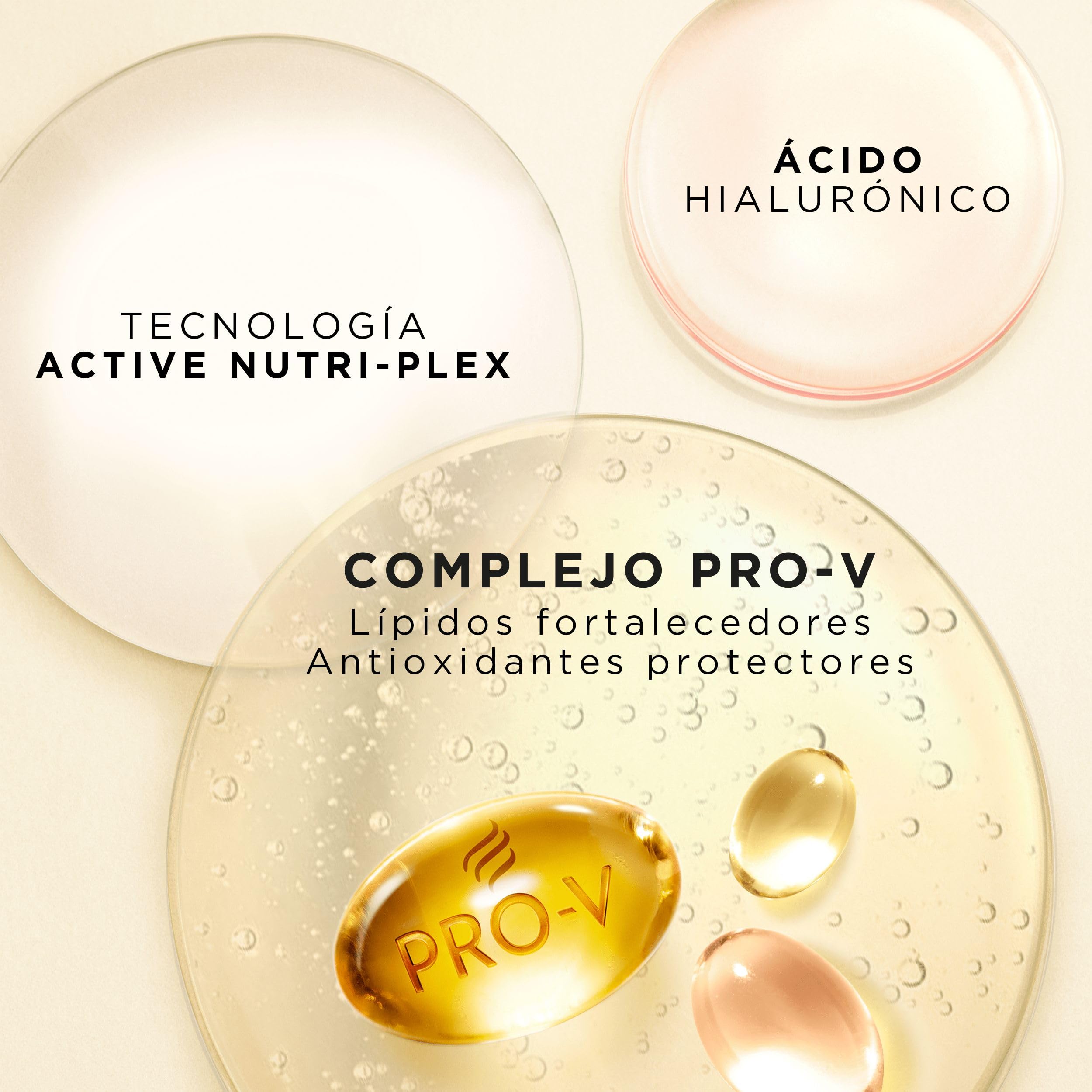 Pantene Pro-V Suave Y Liso Mascarilla Protectora De Keratina 3X300ml Para Pelo Encrespado Y Seco. Hasta 72H De Pelo Suave Y Brillante En Un Solo Uso