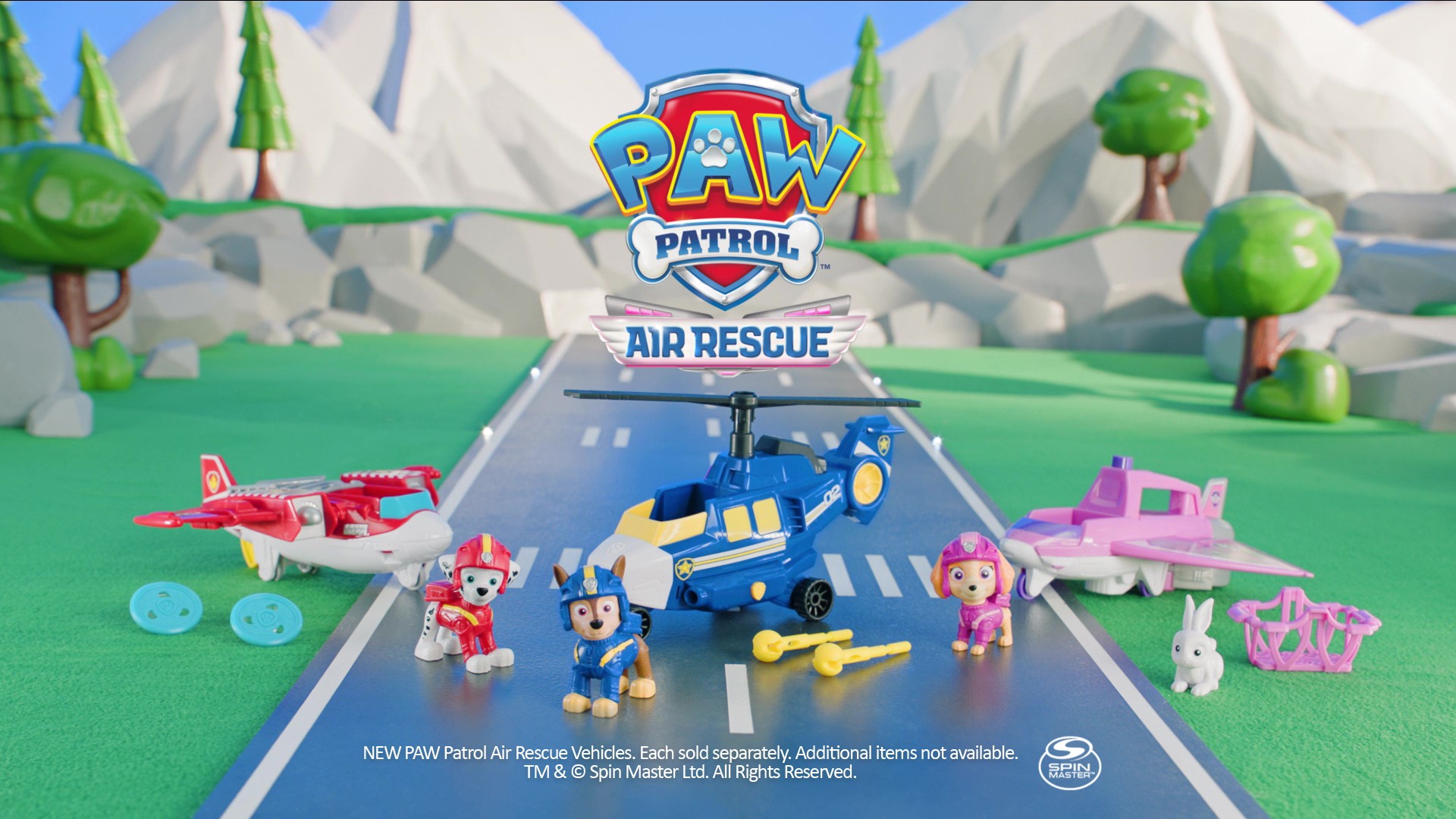 PAW Patrol Véhicule Secours Aérien Skye - Avion De Sauvetage Avec Figurine