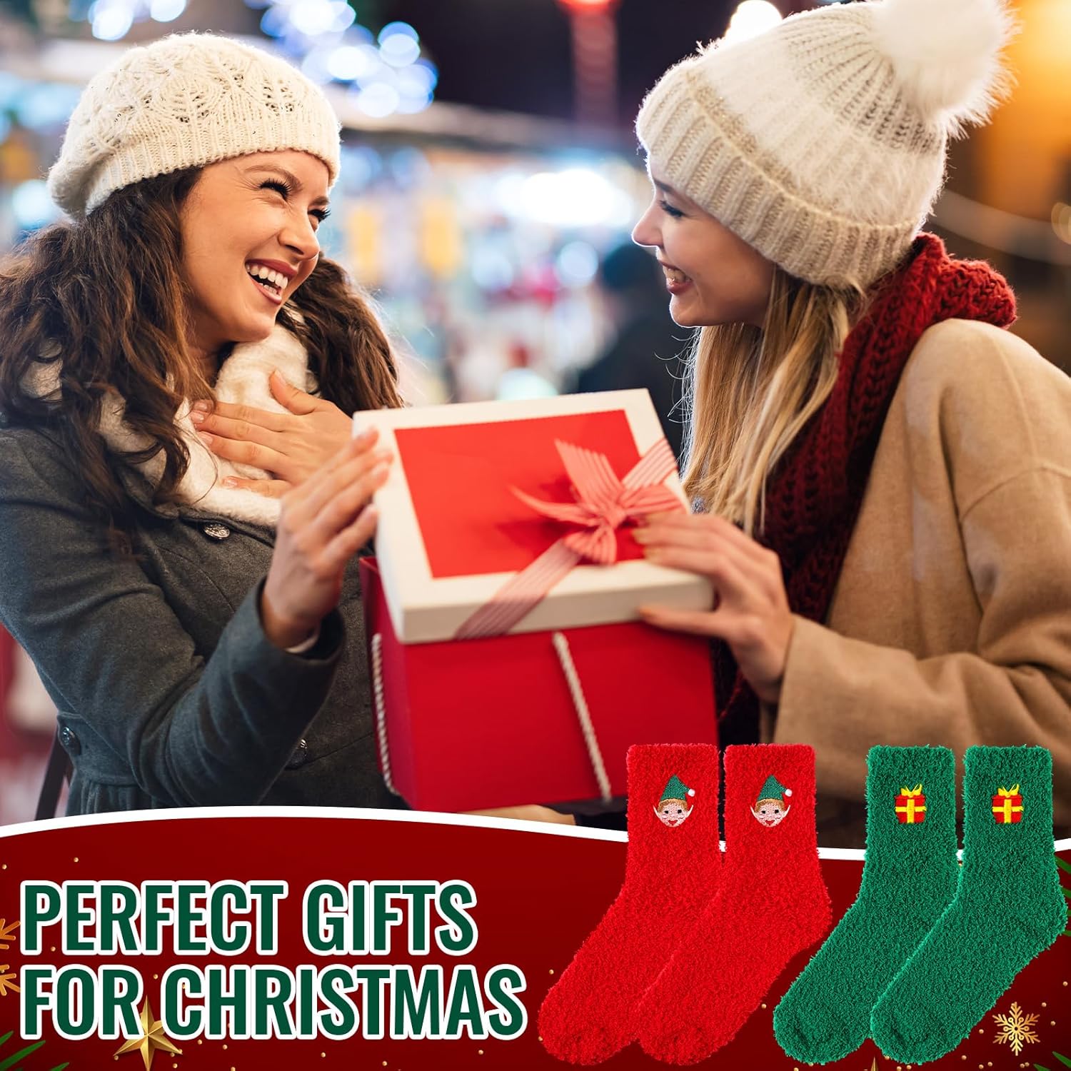 Cuffbow 20 Pairs Fuzzy Slipper Socks Fluffy Soft Plush Socks Warm Gift for Womens Fall Thanksgiving Winter Christmas - Image 7