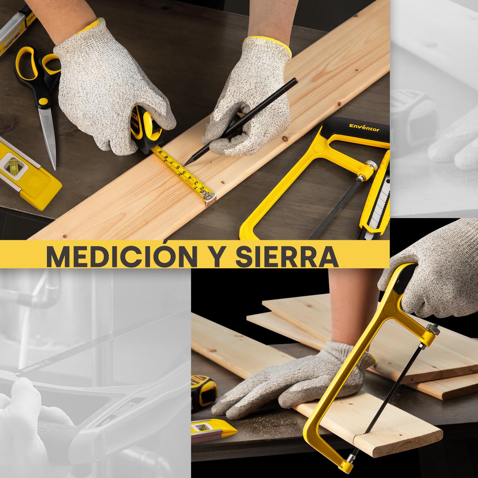 Enventor Caja de Herramientas Completa 280 Piezas, Maletin Herramientas de Mano de Uso General, Kit Juego de Herramientas, Set Herramientas Portable para Bricolaje y Arreglos Diarios