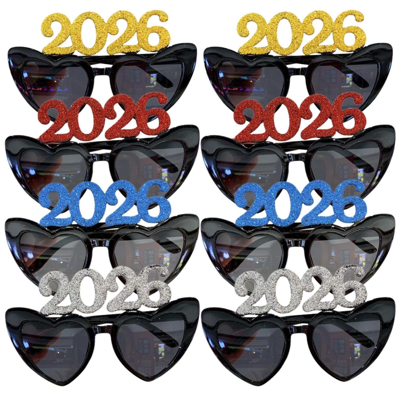 Amazon.co.jp: [Zoubatt] 2026 新年メガネ パーティー サングラス 8個