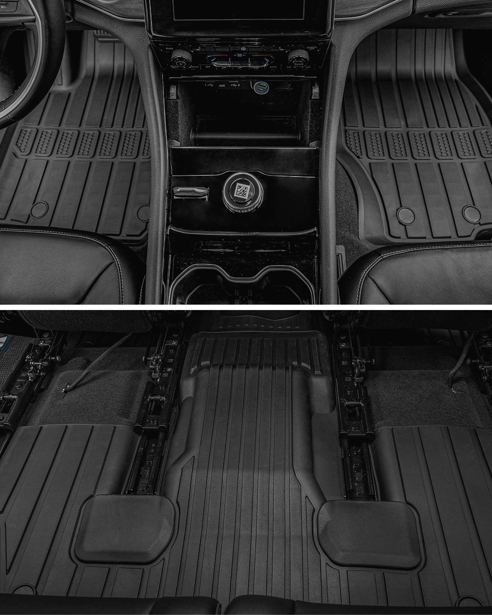 3W Floor Mats Cargo Liner Fit for Jeep Grand Wagoneer Wagoneer 2022-2025 7 seat Not Fit for L — view 8