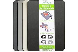 4-Pack Non-Slip Cutting Board Mats