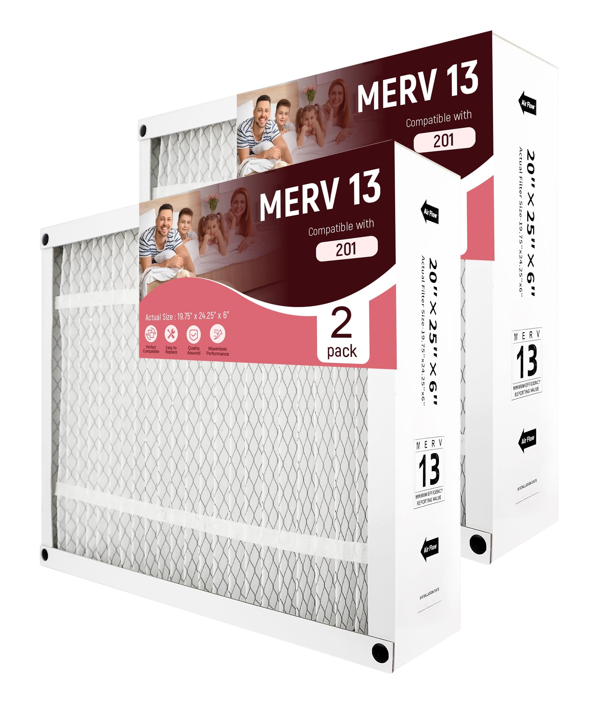 20x25x6 Replacement Filter for AprilAire Space-Gard 201 2200 2250