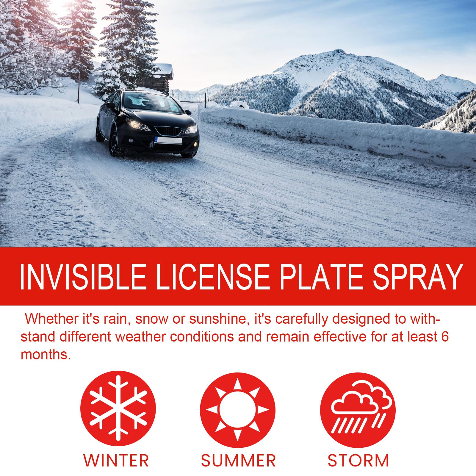 Spray nettoyant 3 en 1 haute protection pour voiture, nettoyant sans eau, anti-rayures, nettoyage automatique et manuel de la peinture, pour métal, outils et voitures (120ML,2PC)