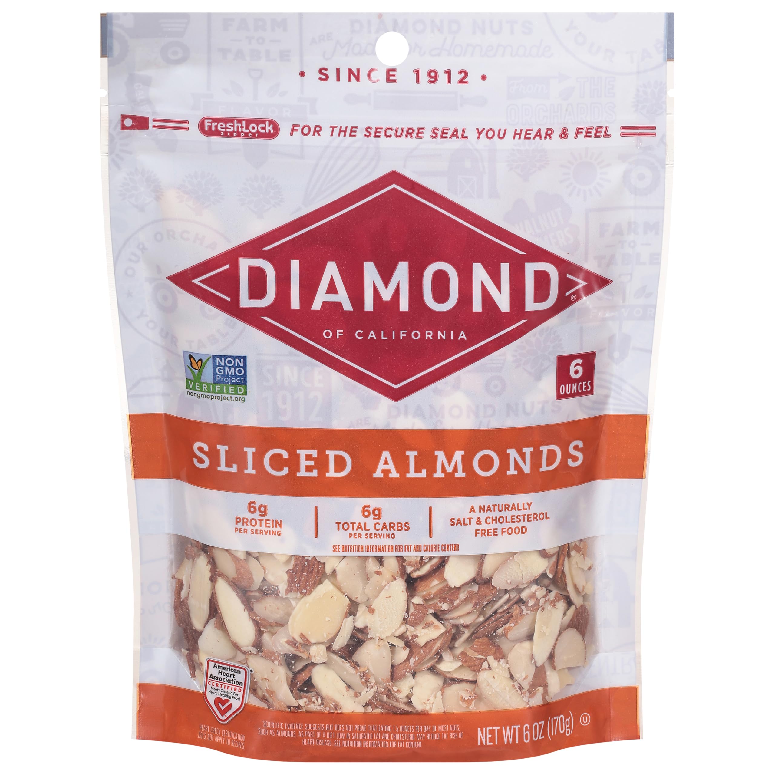 Sliced Almonds for Baking, Cooking and Salads, 6 oz.