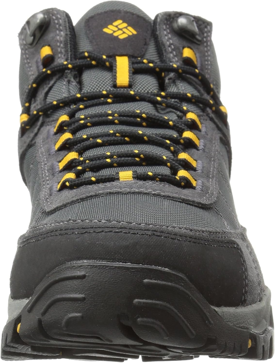 Columbia Men's Granite Ridge Mid Waterproof Boot, Breathable, Microfleece Lining 7.5 Dark Grey/Golden Yellow