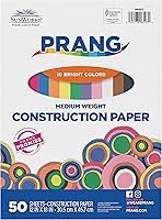 Prang SunWorks Construction Paper, 10 Assorted Colors, 12x18 Inch, 50 Sheets - Best Value School-Grade Arts & Crafts Paper
