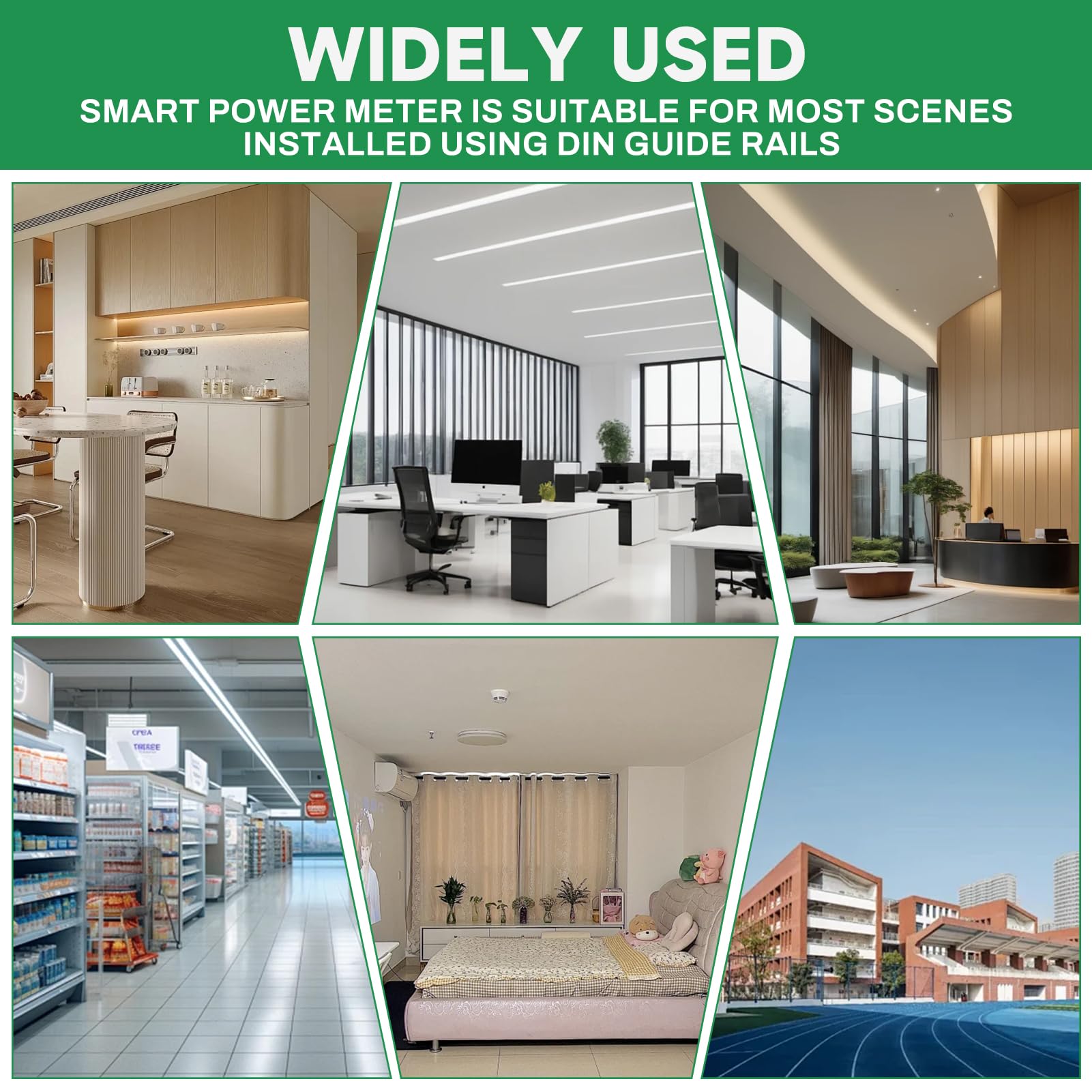 DEWIN Miernik zużycia energii WiFi, AC230V 63A Tuya Smart WiFi WiFi Regulowany miernik zużycia energii elektrycznej WiFi Ochrona przed przepięciem i podnapięciem z wyświetlaczem LCD(regulowane