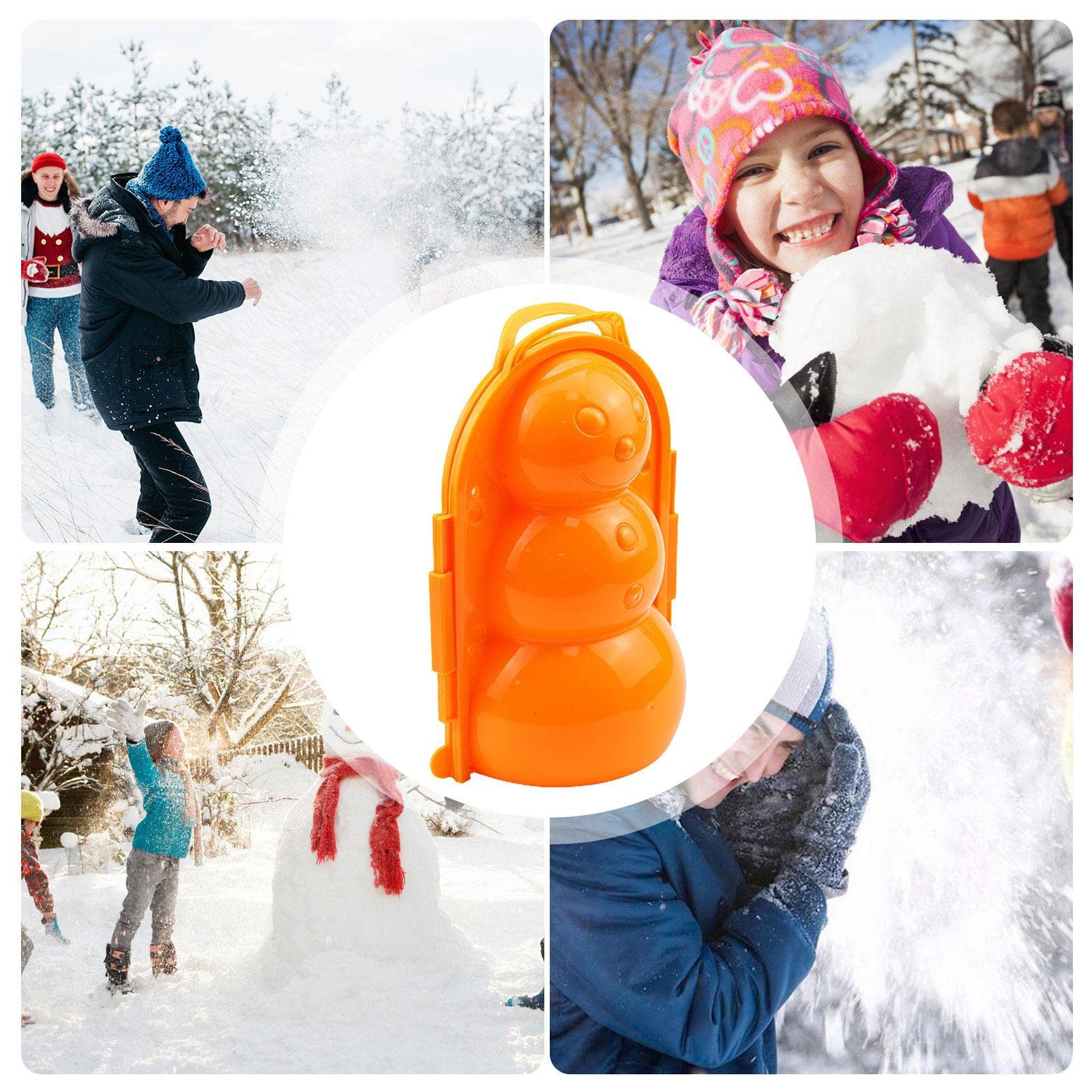 PULL スノープル 雪遊びに！ Amazon.co.jp: スノーブロック金型,大型雪型雪だるまシェイパー ツール