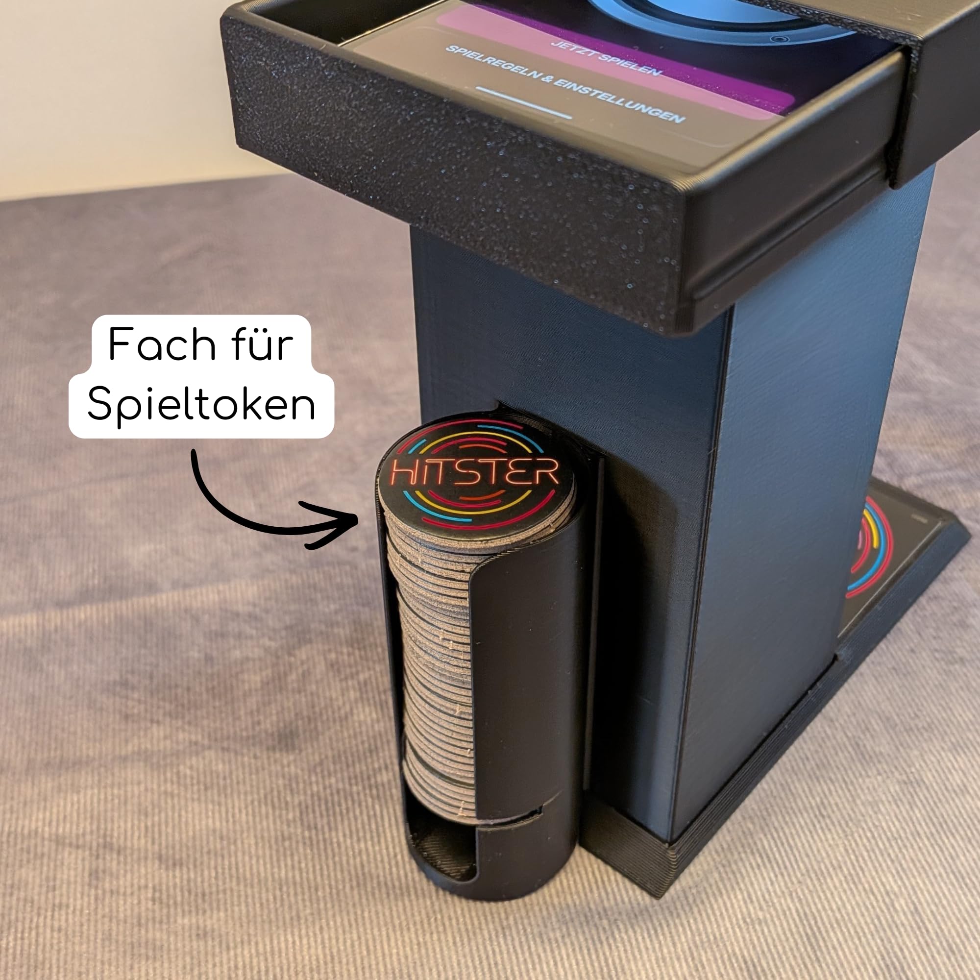 Hit Tower | Scan Turm Organizer kompatibel mit Hitster und Erweiterungen (auch Battle of the Generations)