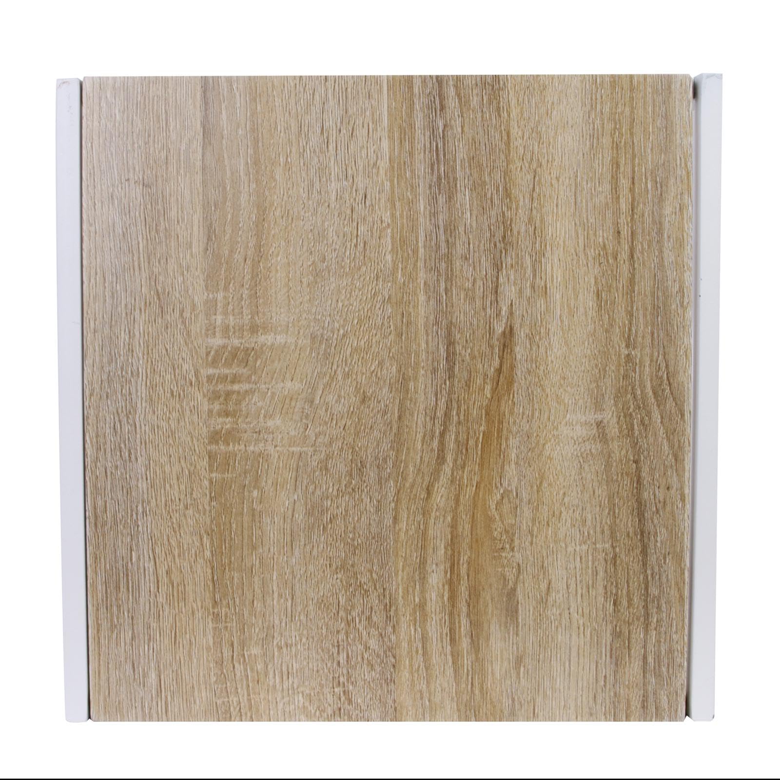 HOME DECO FACTORY - HD3846, Table Carrée en Bois Blanc, Design Tendance et Modulable, Conçue pour Salon ou Chambre, Dimensions 45 x 45 x 45 cm, Élégance et Modernité