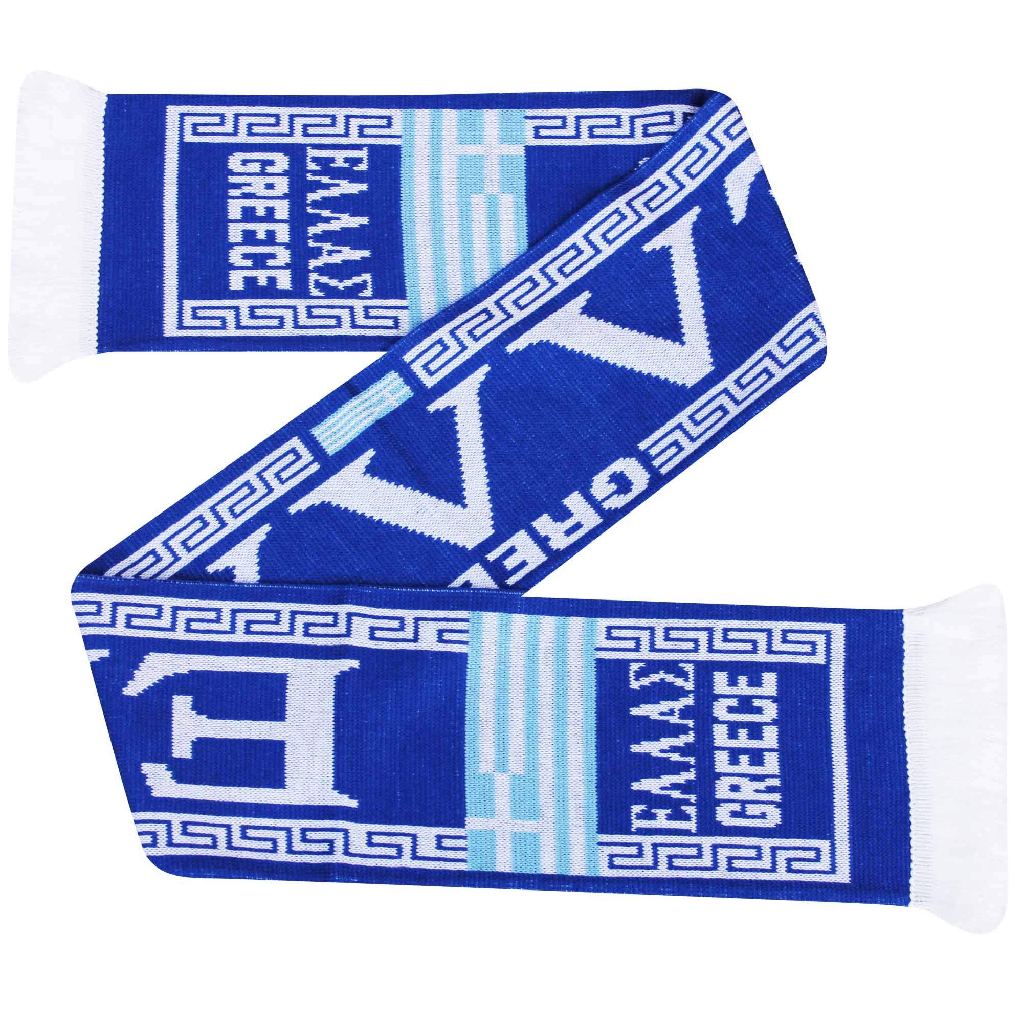 Greece Men's Multi Football Fans Scarf (100% Acrylic)
