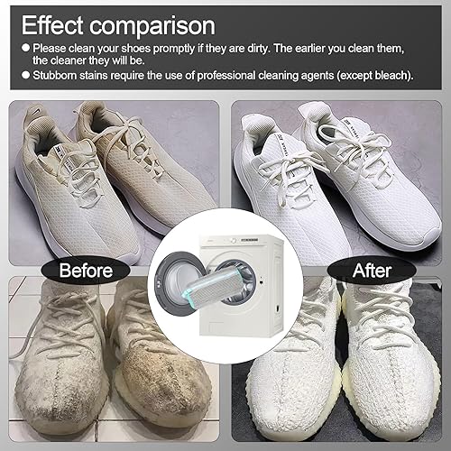 Miniatura 5 de Bolsa para lavadora de zapatos Sole suds Magic Bag Bolsa de lavandería para zapatos (2 piezas, amarillo)