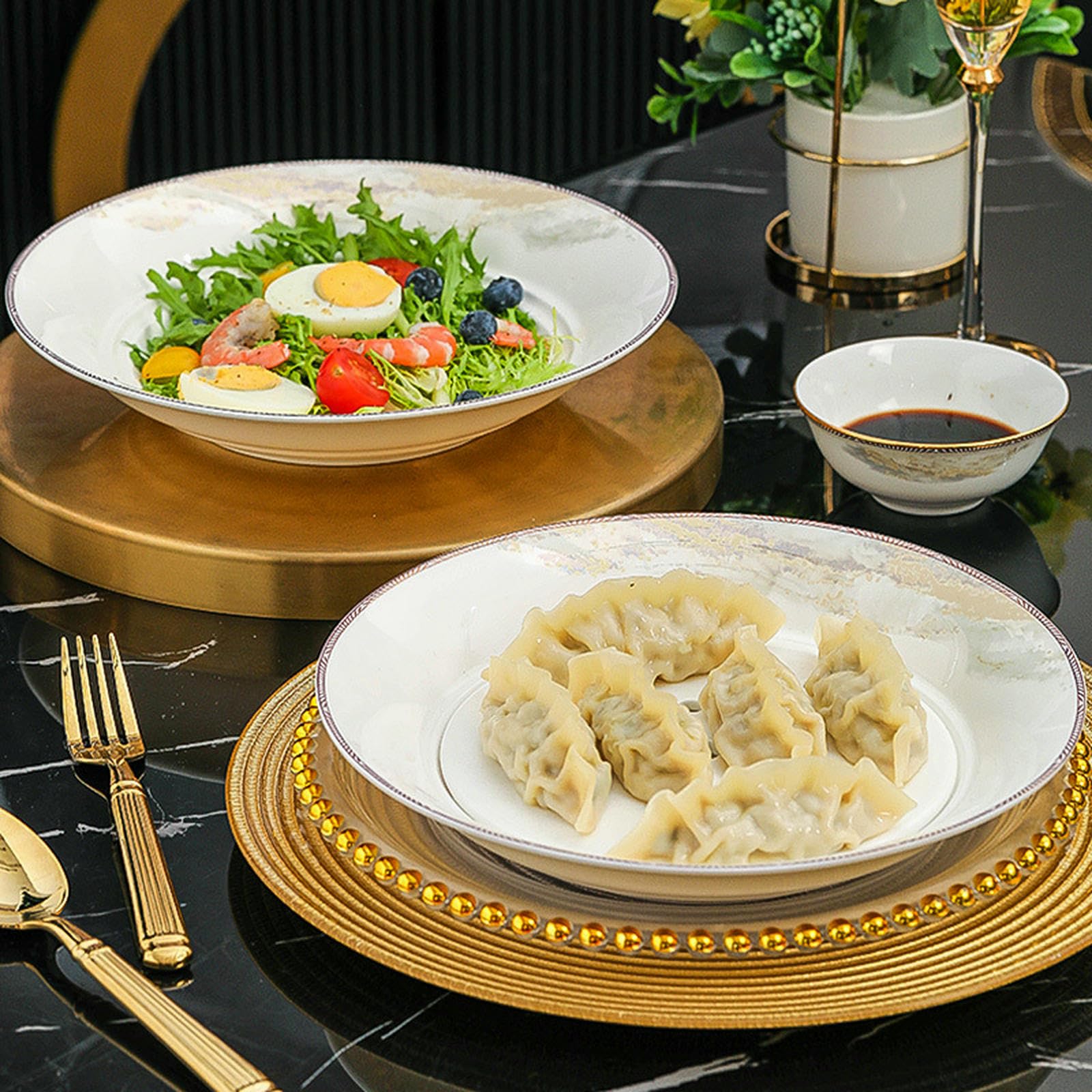 Pot à ragoût en argile émaillée pour la maison, vaisselle chinoise simple et durable – 10 paires de baguettes en céramique