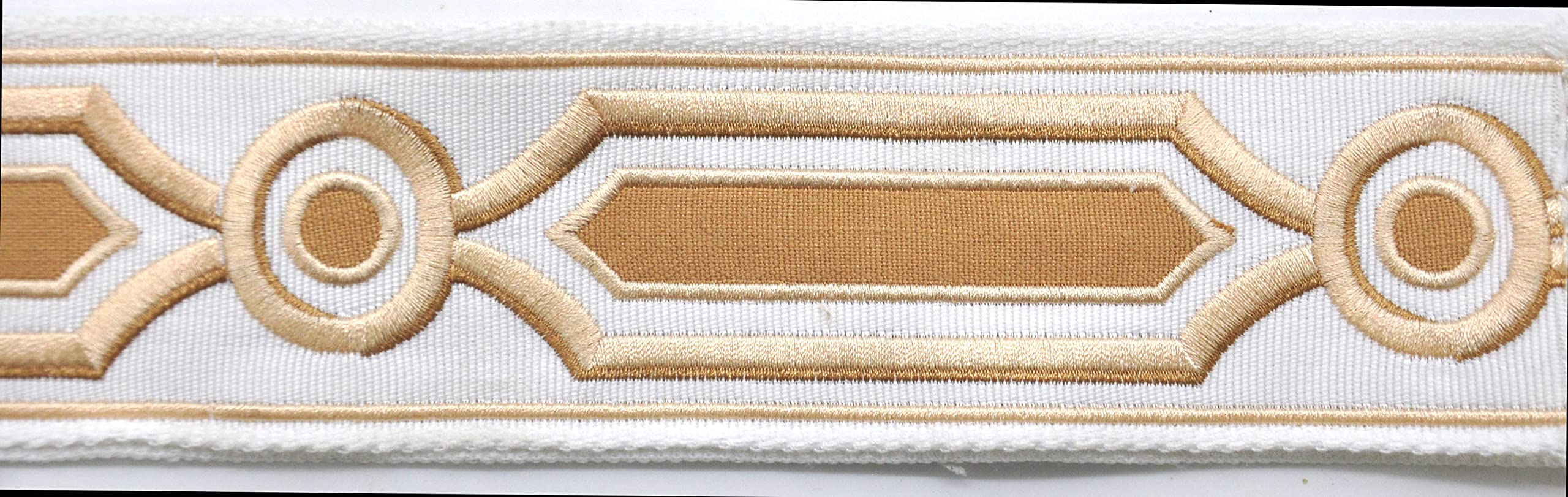 Belagio Enterprises BR-7345-16 - Cinta adhesiva decorativa, color marfil y dorado