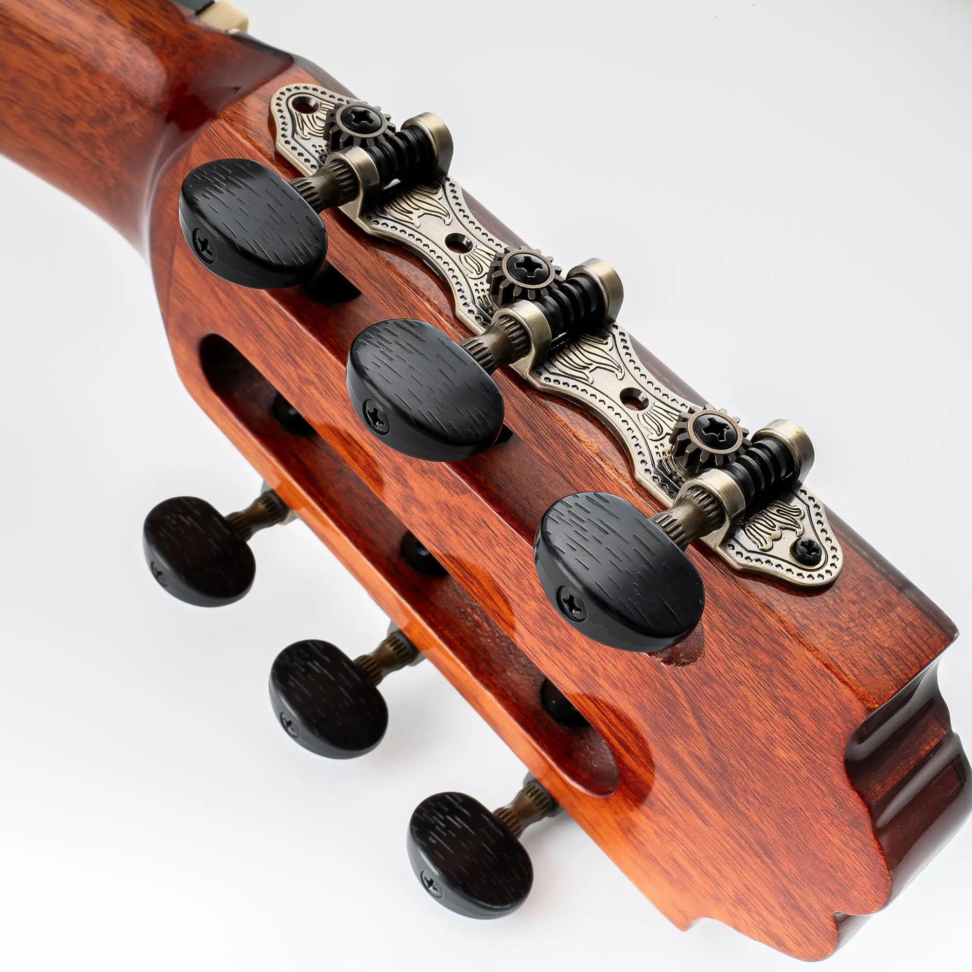 Professionale Tuning Piroli Per Chitarra Set Di Meccaniche Per Accordatori Chitarra Classica 3X3 Amanti Della Musica(Brass)