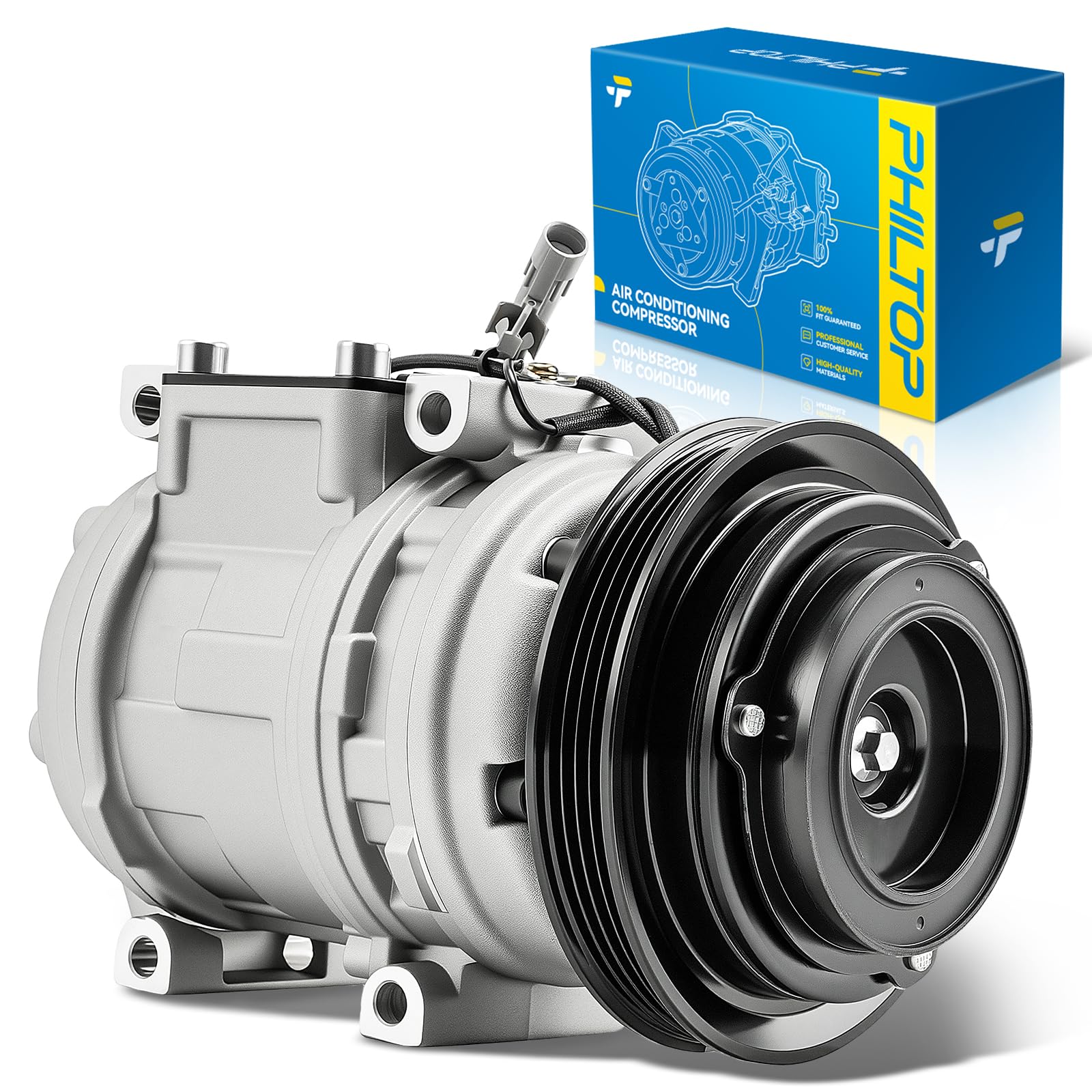 PHILTOP 6511849 NEW AC Compressor for Tacoma 1995-2004 3.4L