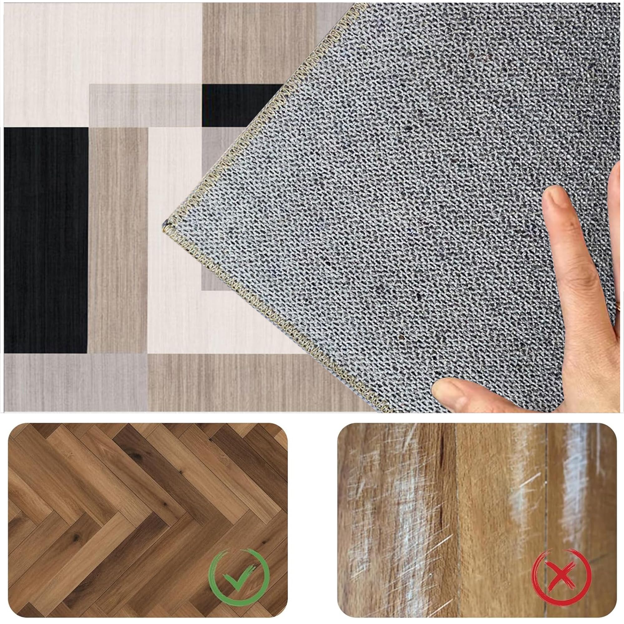 Tapis Gaming Sol Antidérapant Tapis de Chaise de Bureau 140 x 160 cm